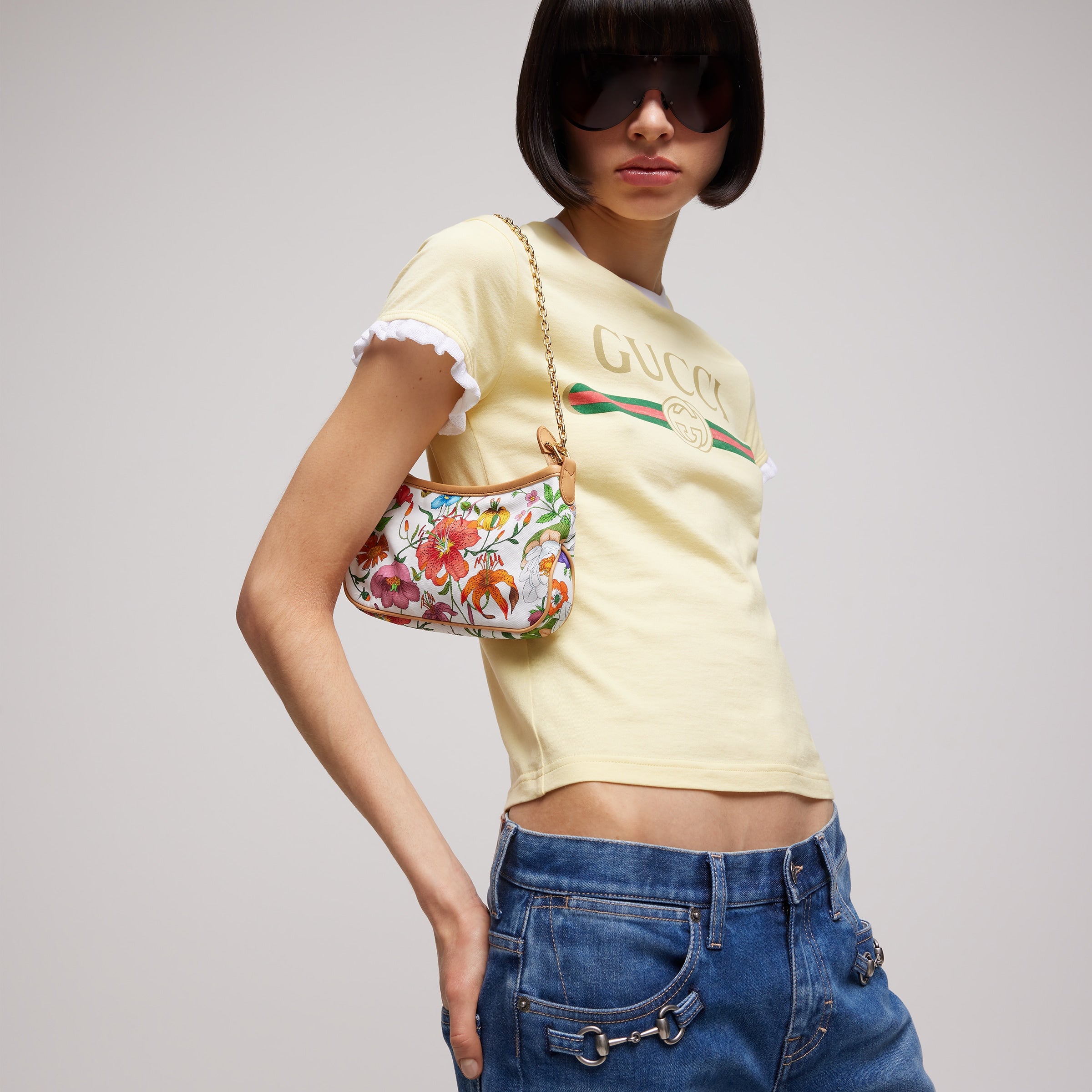 nylon blanco y multicolor