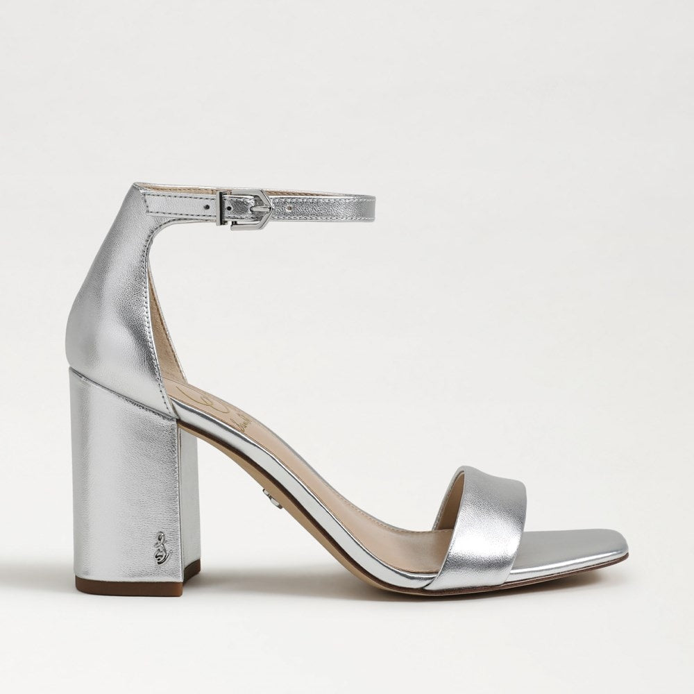 Silver Metallic Leather