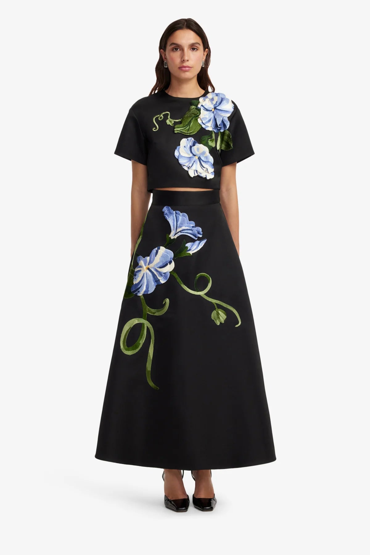 Vine Print in Ebony