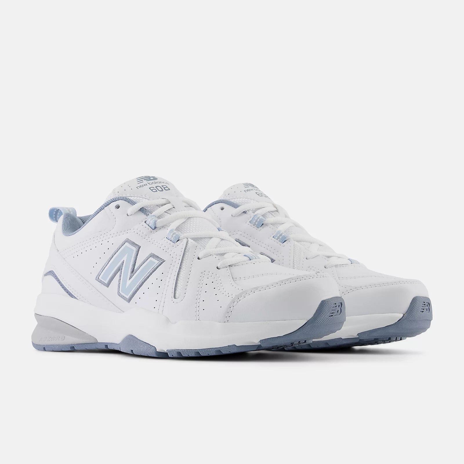 White With Light Blue