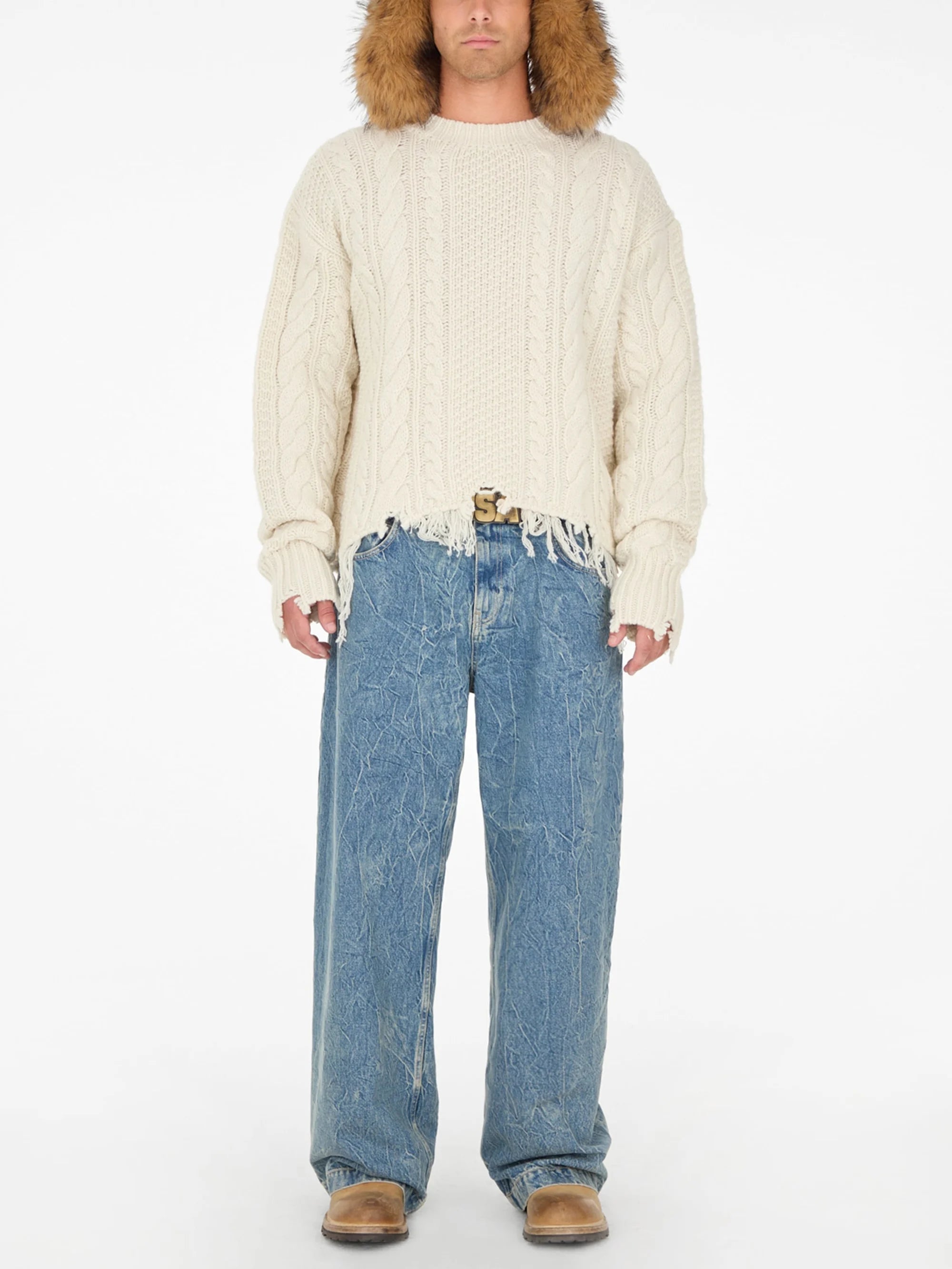 Gusa Tan Faux Fur