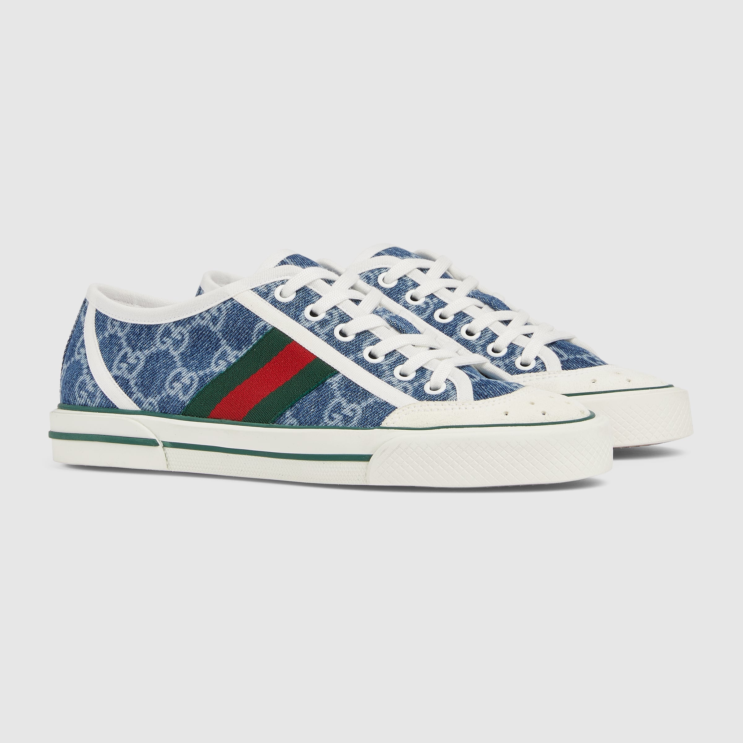 denim azul con GG