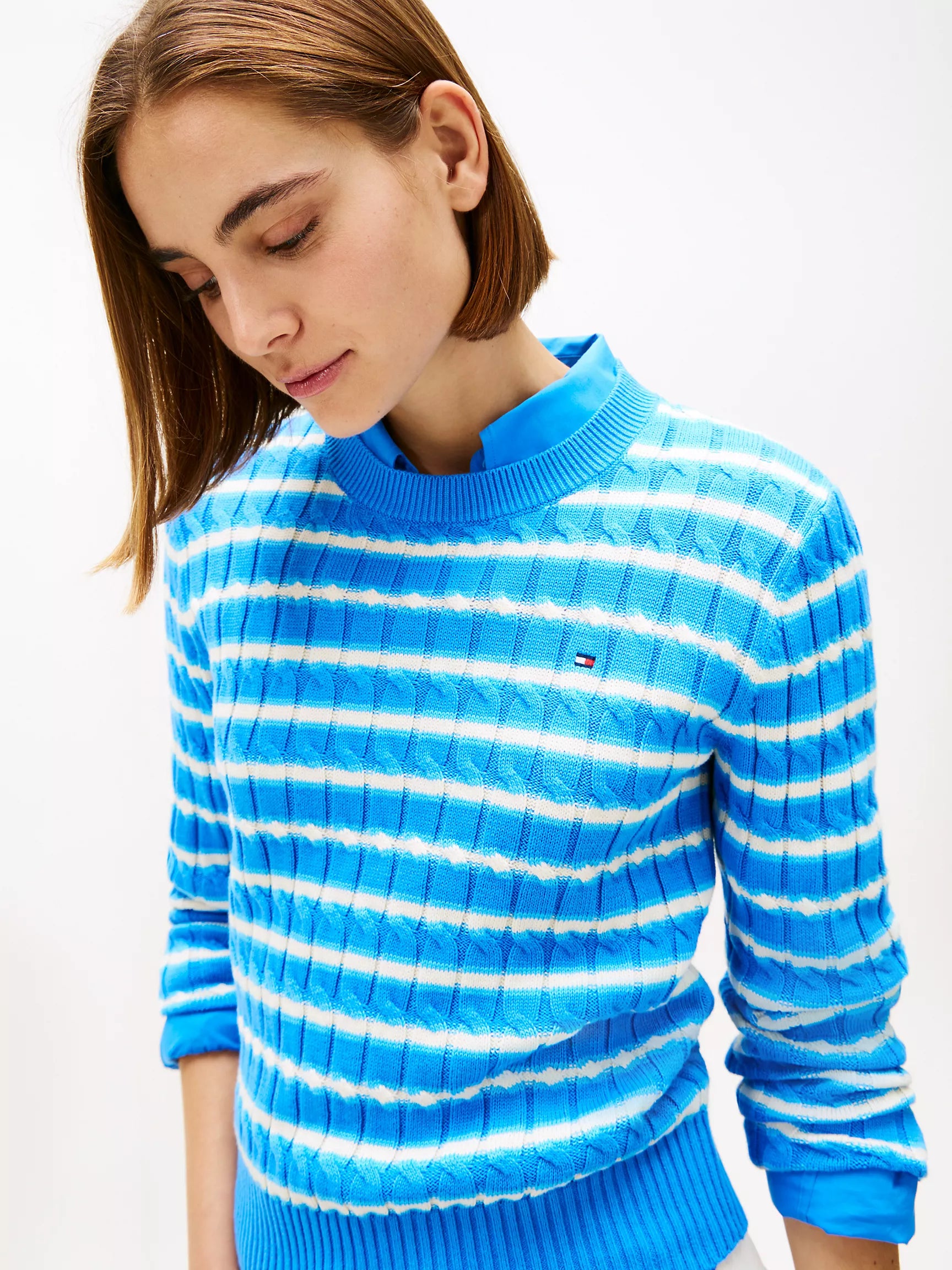 Mesmerizing/ Breezy Blue / Calico Stripe