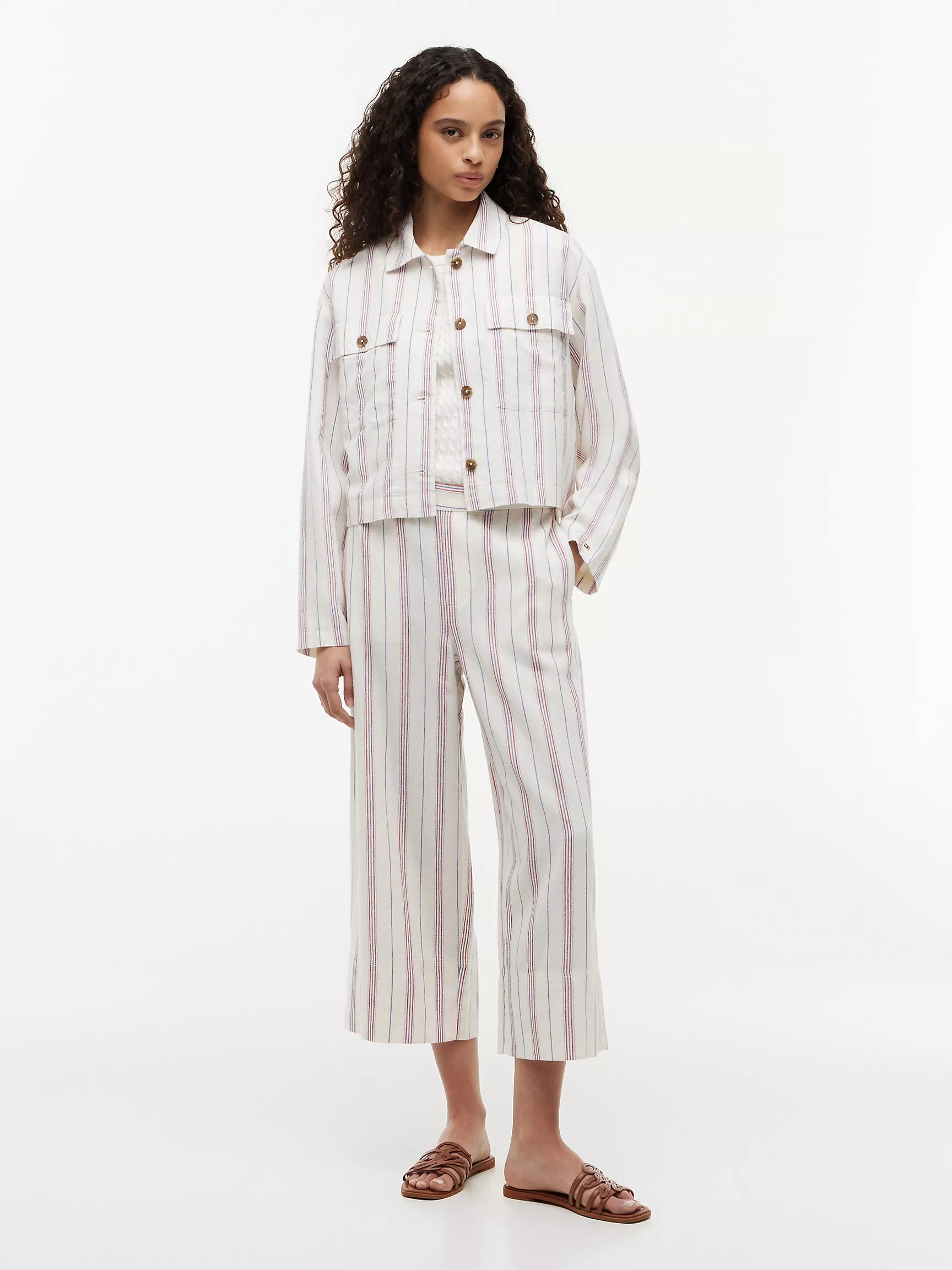 Ecru/Multi Stripe