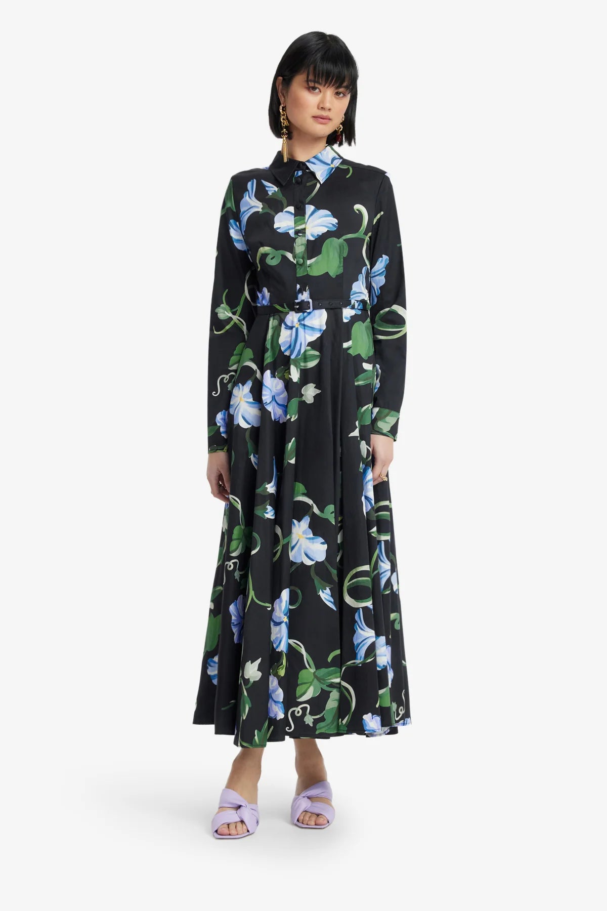 Vine Print in Ebony