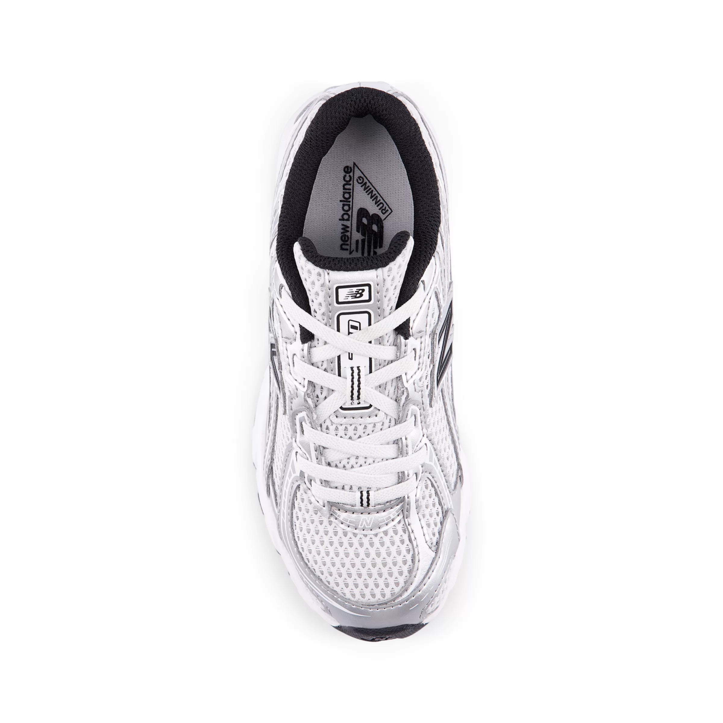 Silver Metallic With Black