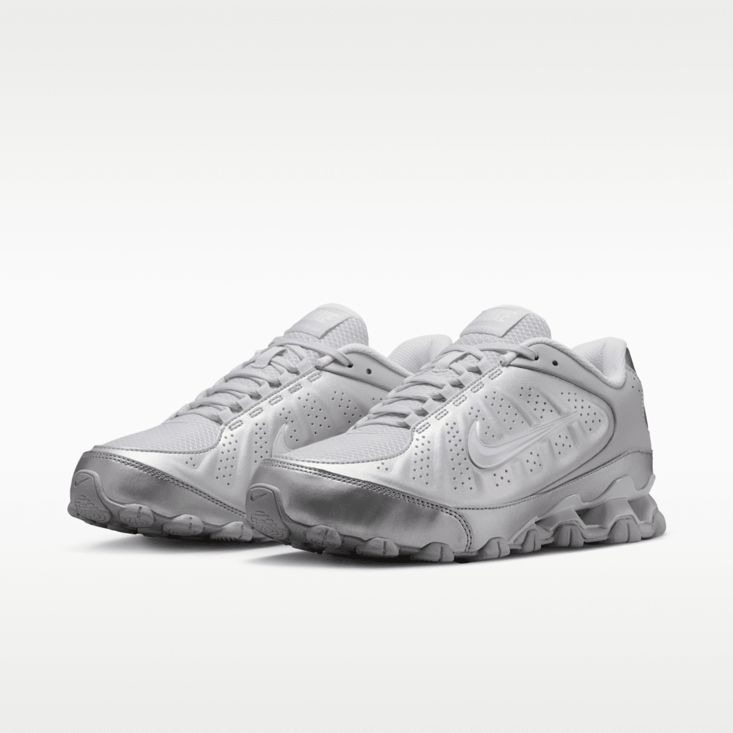 Metallic Silver/Geyser Grey/White
