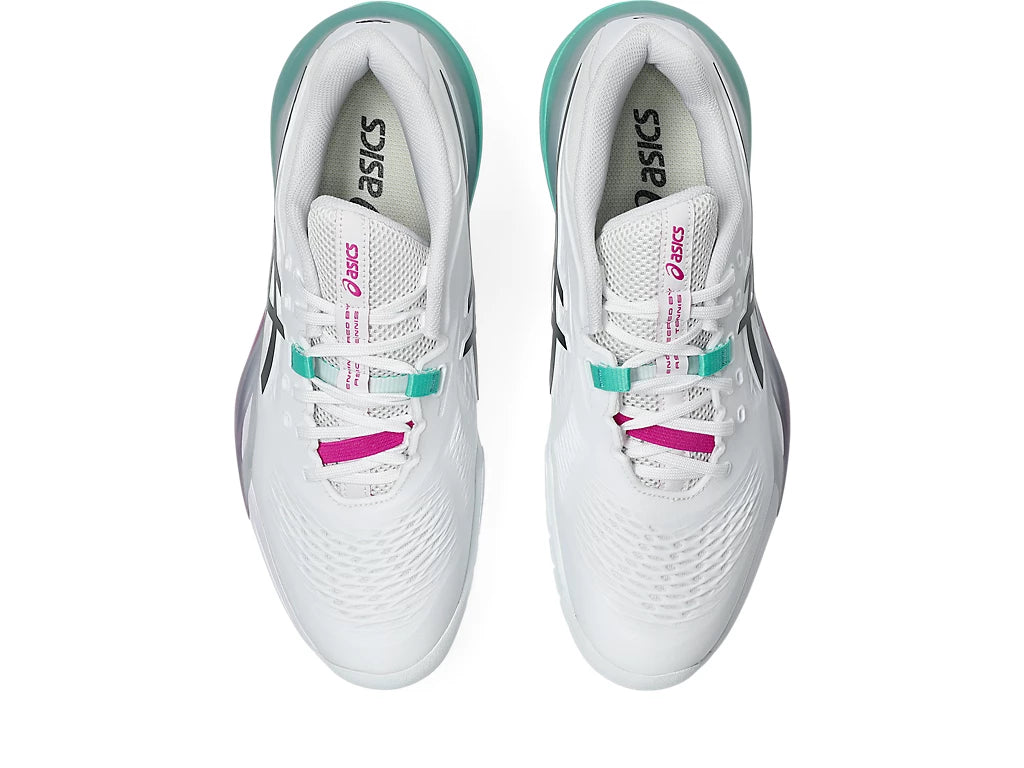 White/Aurora Green