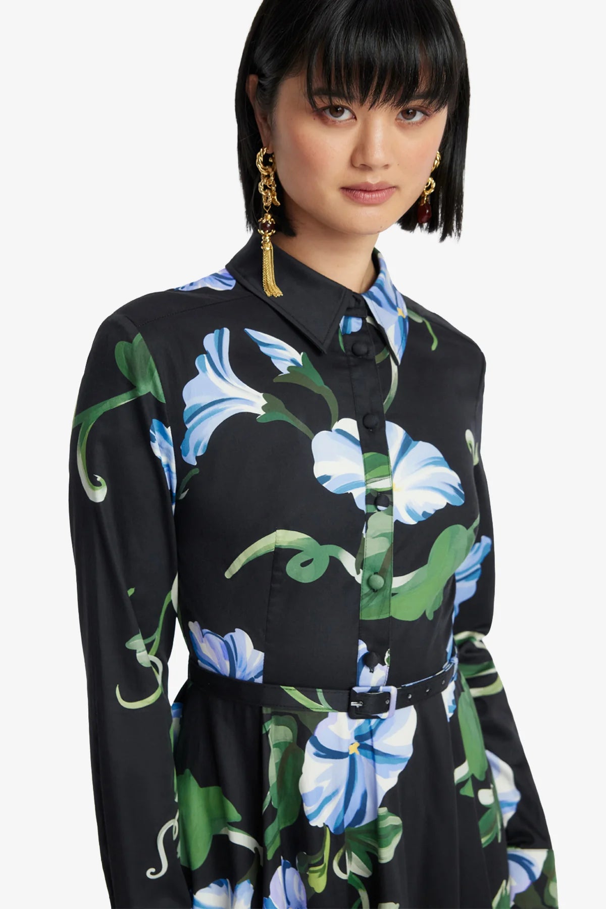 Vine Print in Ebony