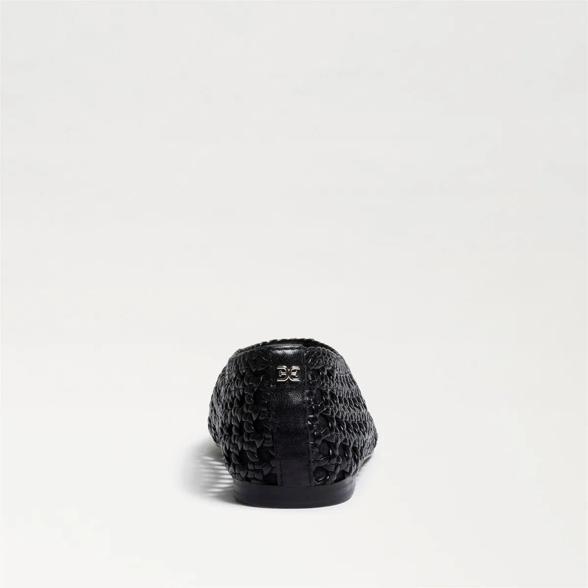 Black Woven Leather