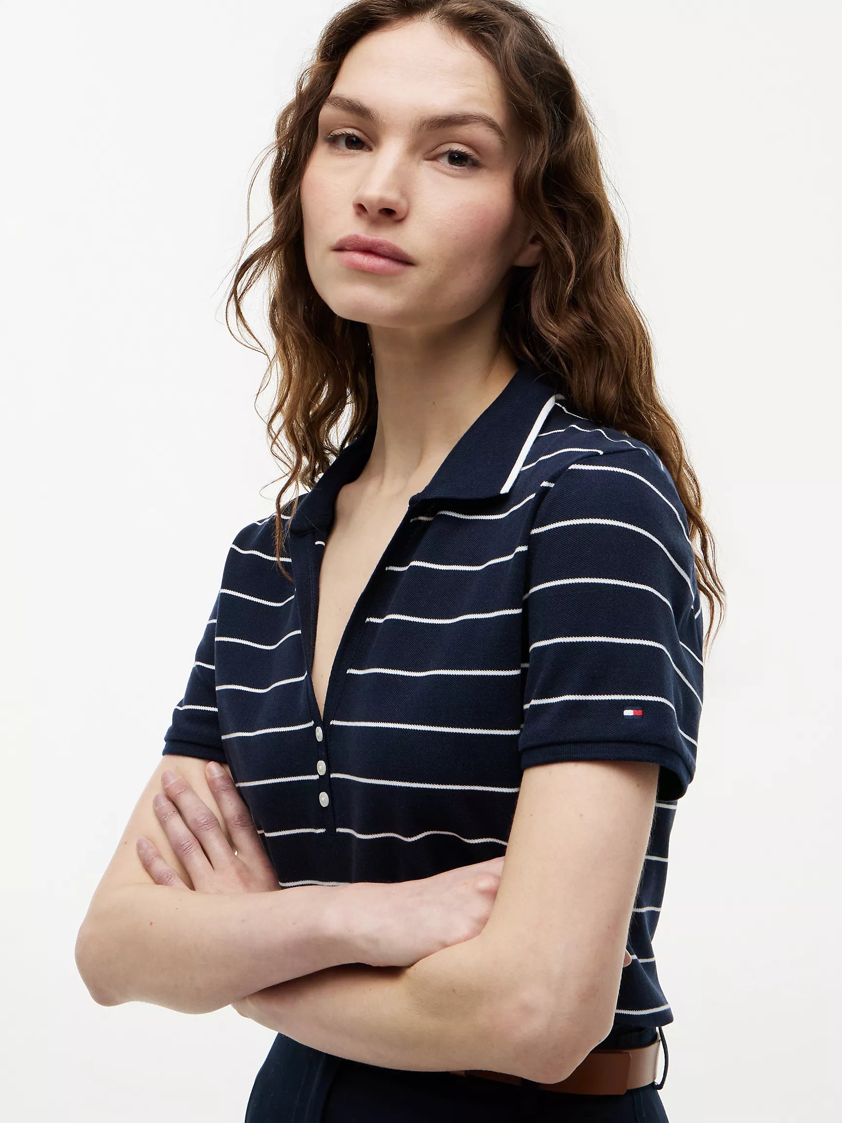Navy Blue / Ivory Stripe