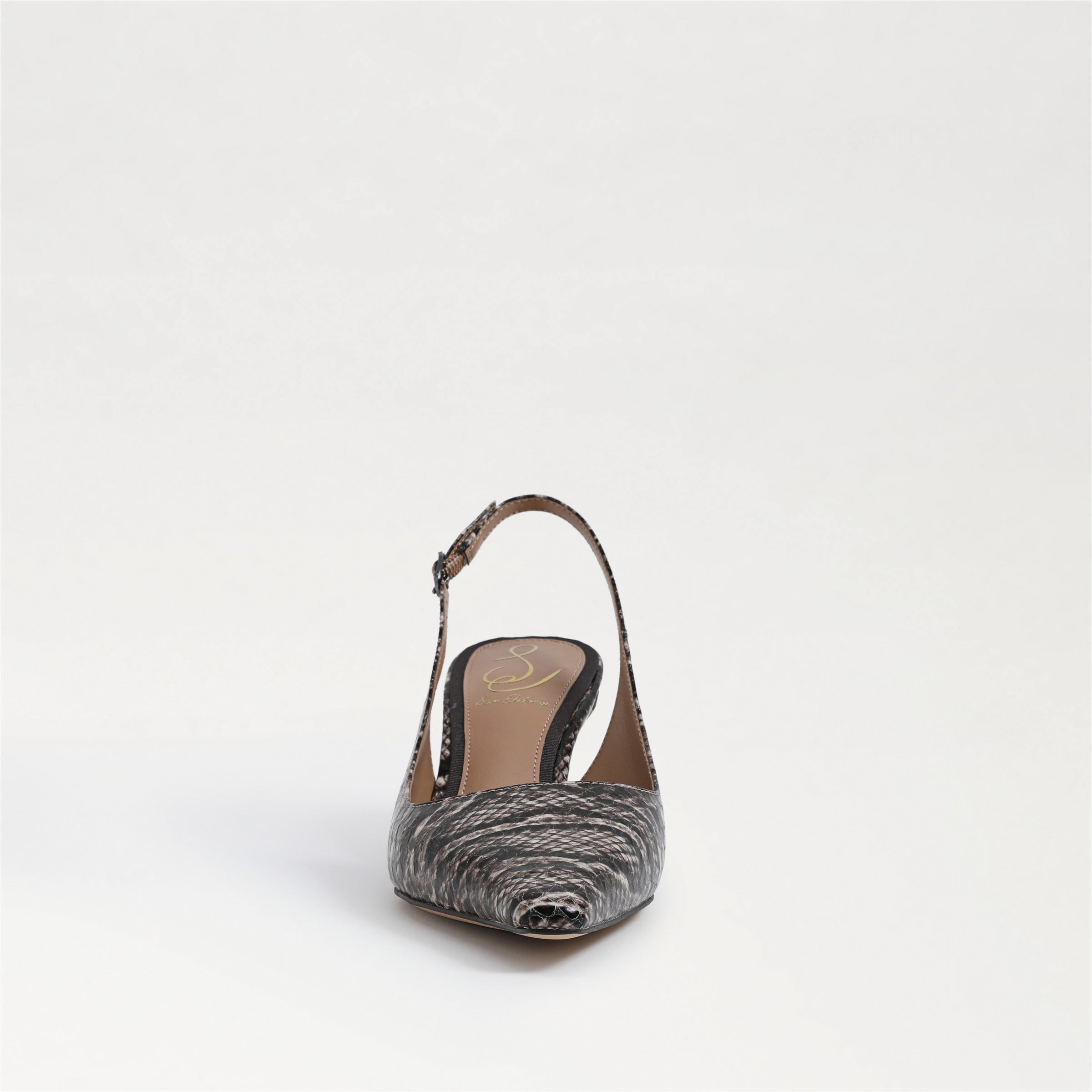 Brown Snake Print Leather