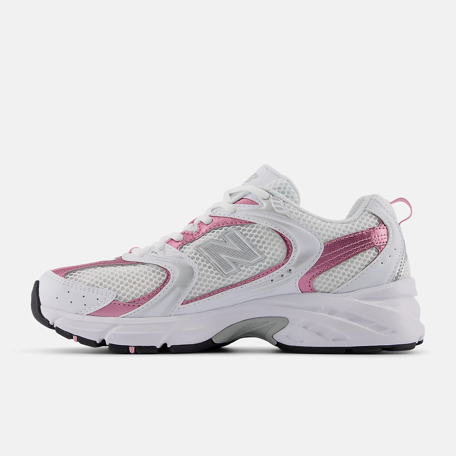 Nb 103 White With Pink Sugar And Silver Metallic