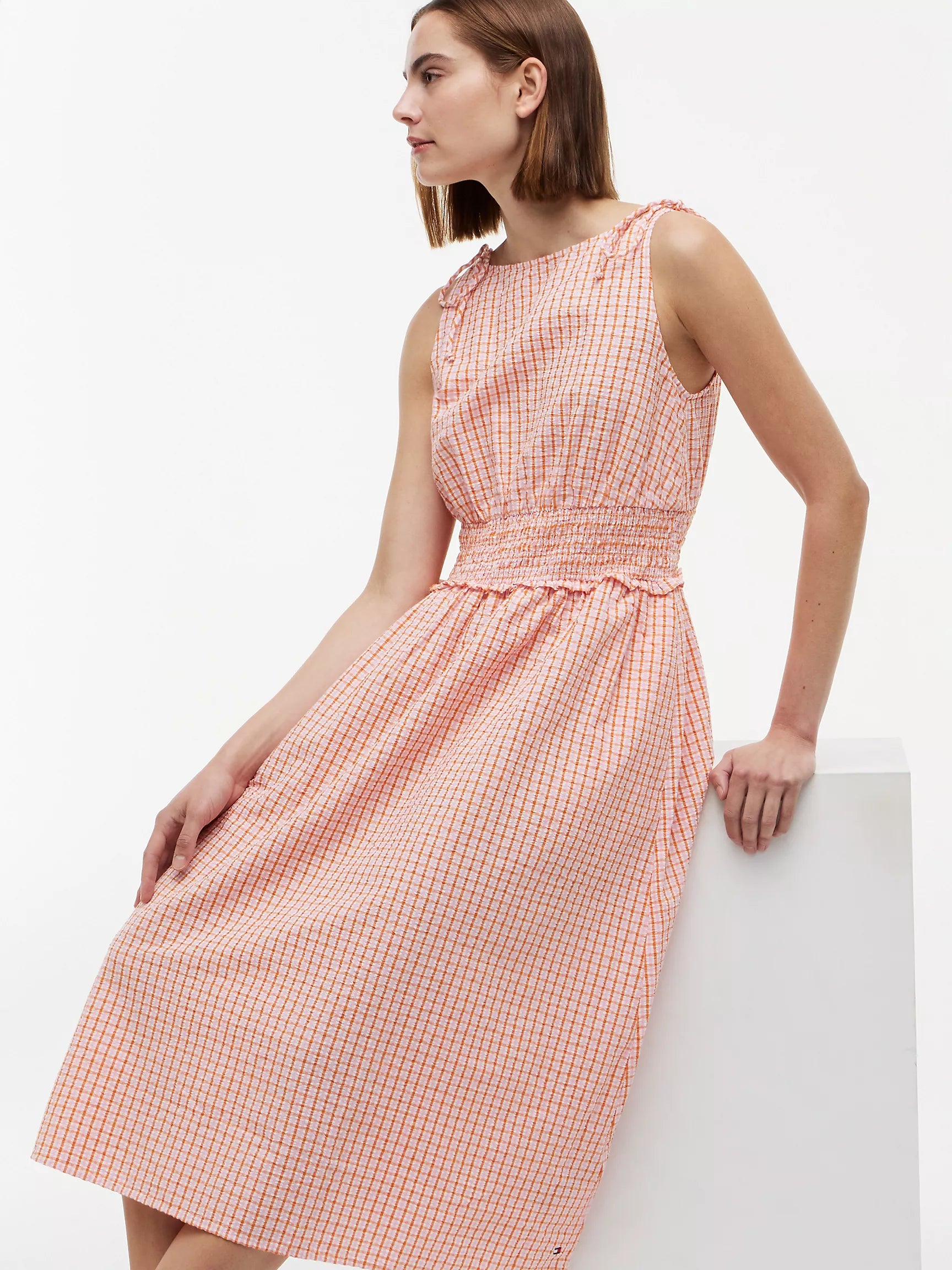 Orange Gingham