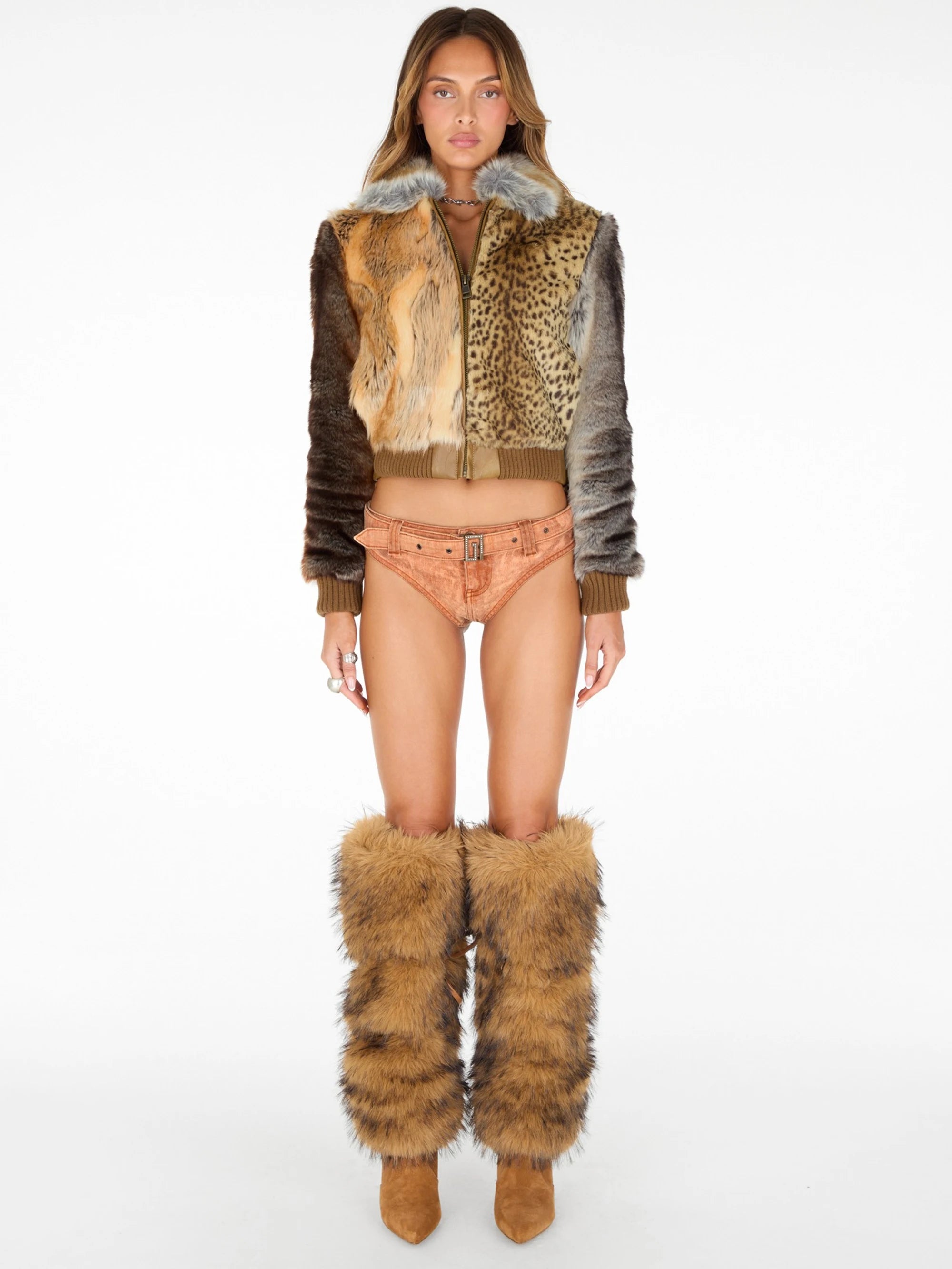 Gusa Mixed Animal Print