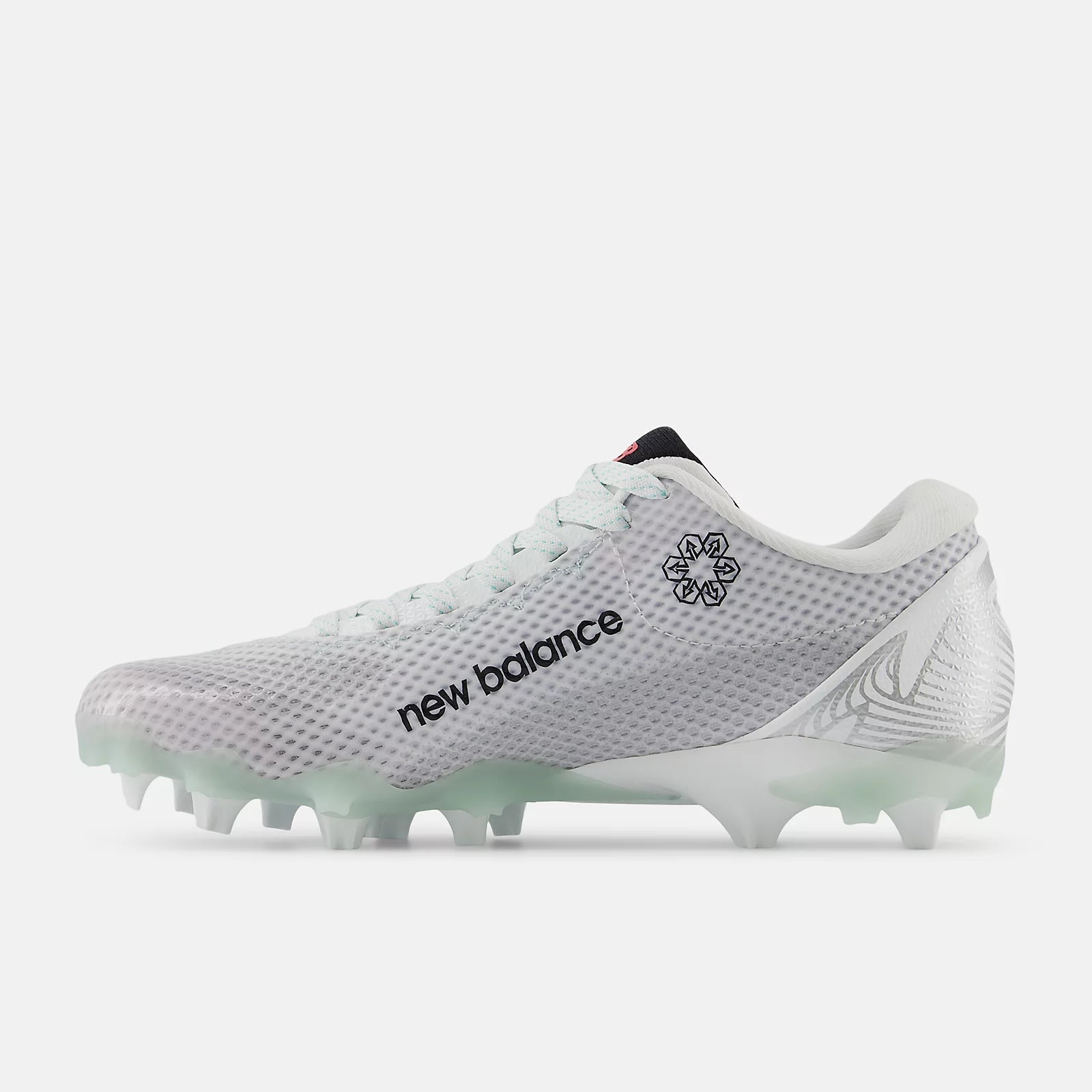 White With Black And Silver Metallic