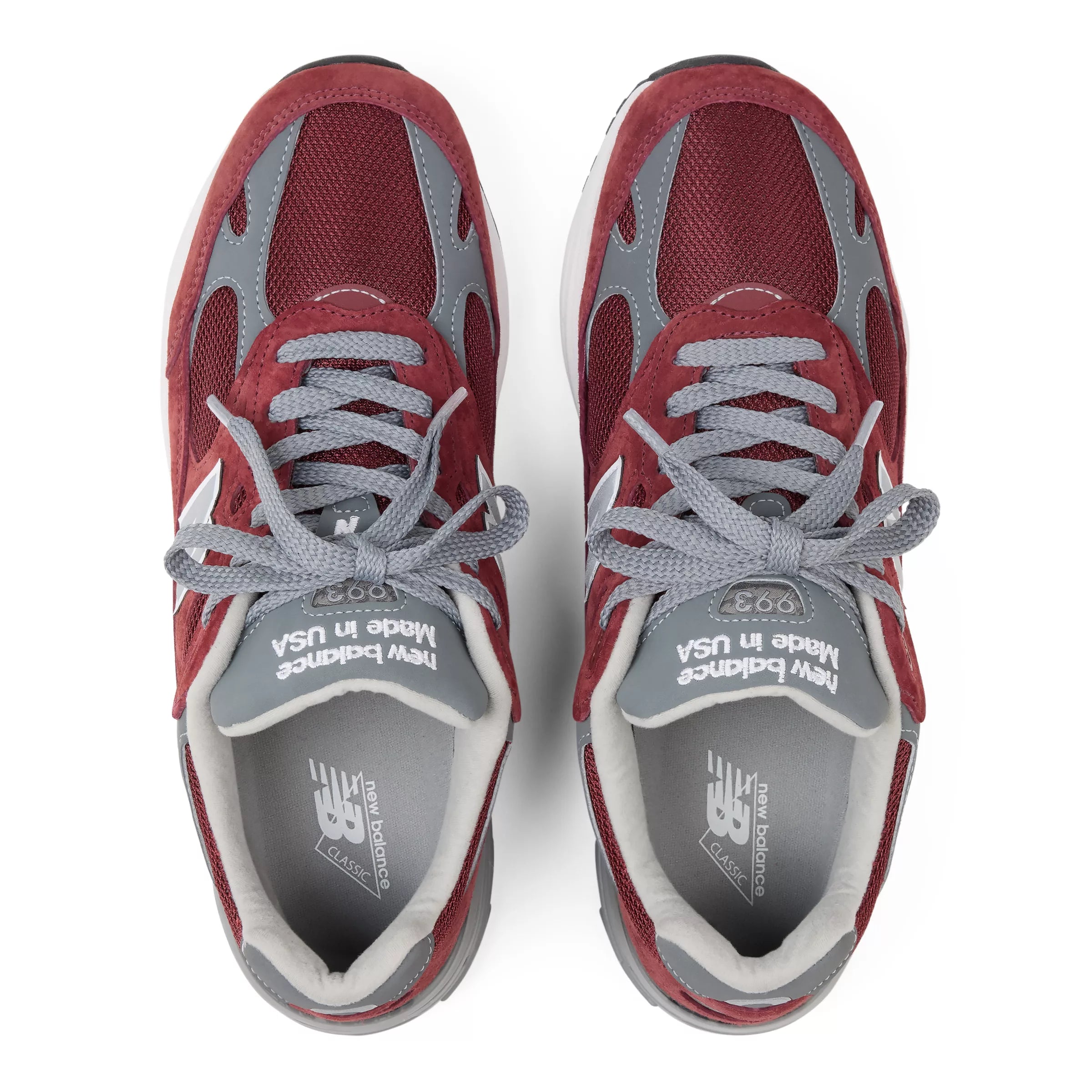 Classic Crimson With Grey 006 And White