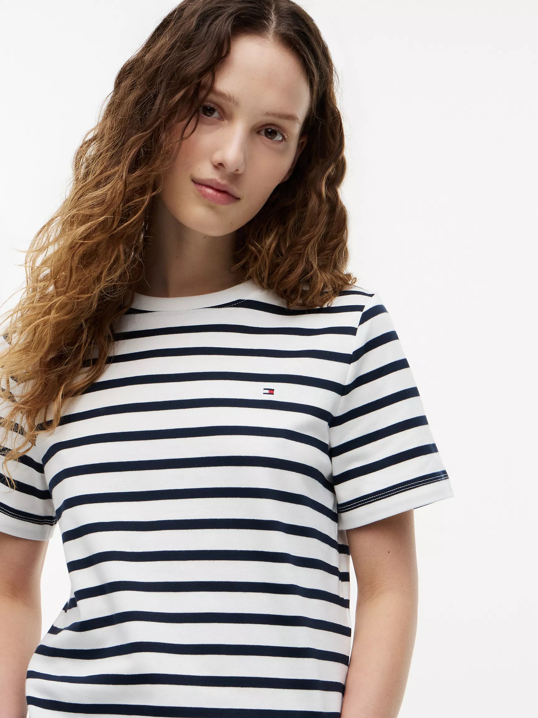 Navy Blue / Ecru Stripe