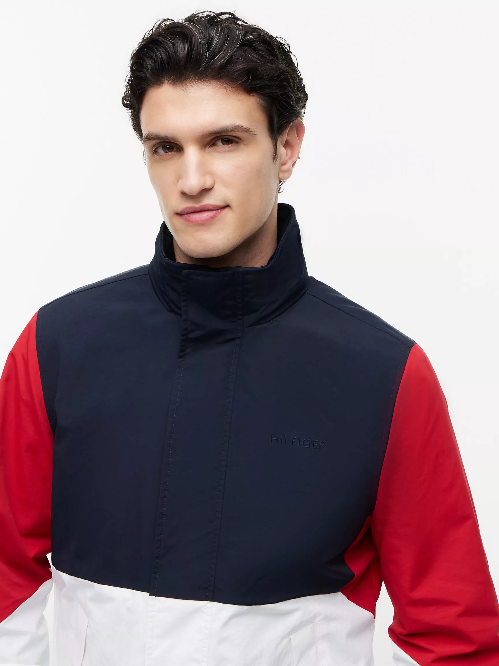 Navy/White/Red Colorblock