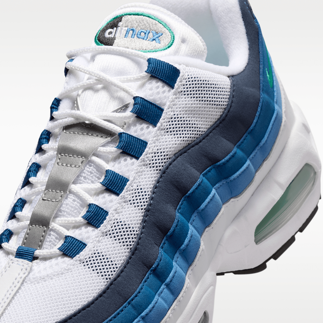 White/Lake Blue/French Blue/Emerald Green