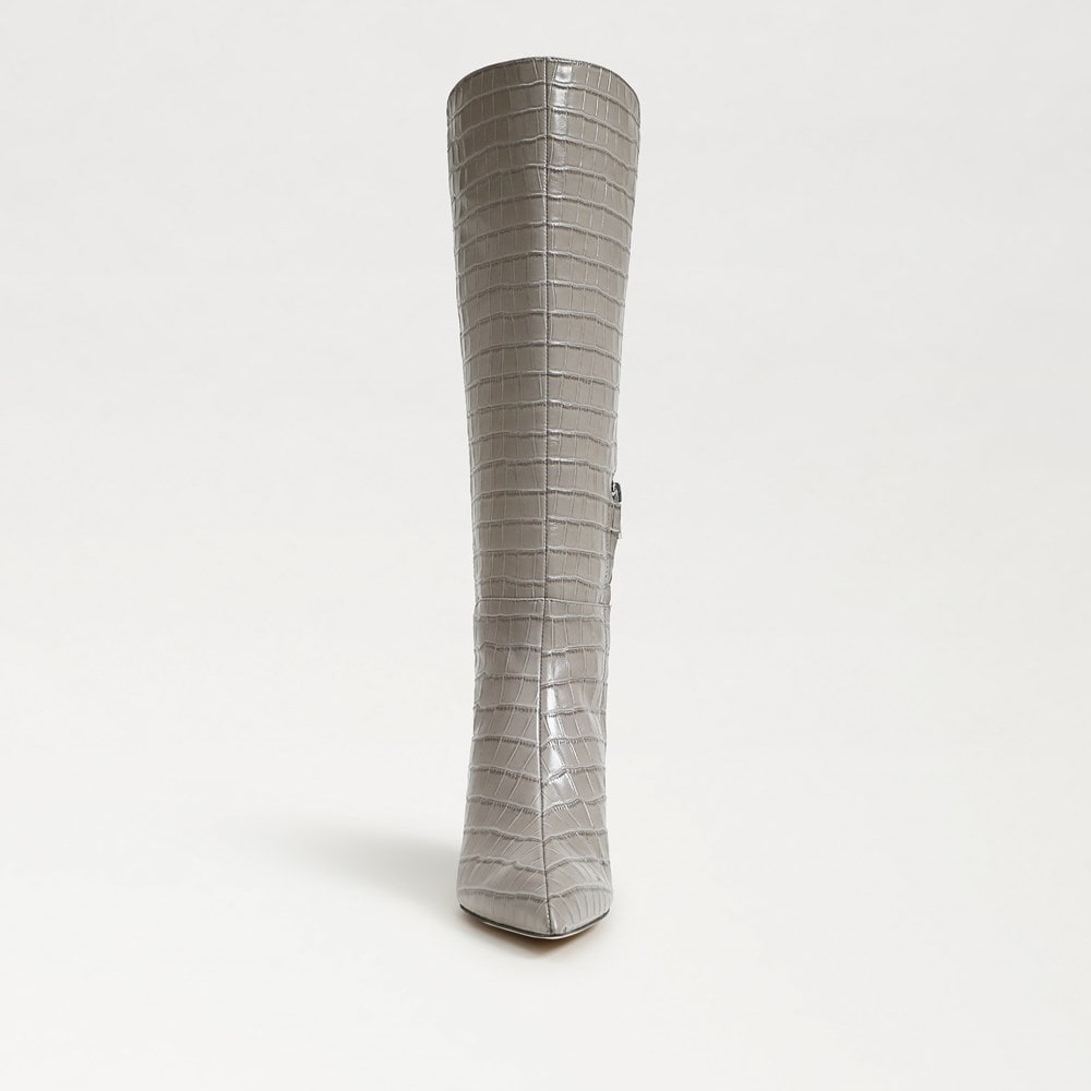 Antico Gray Croco Leather