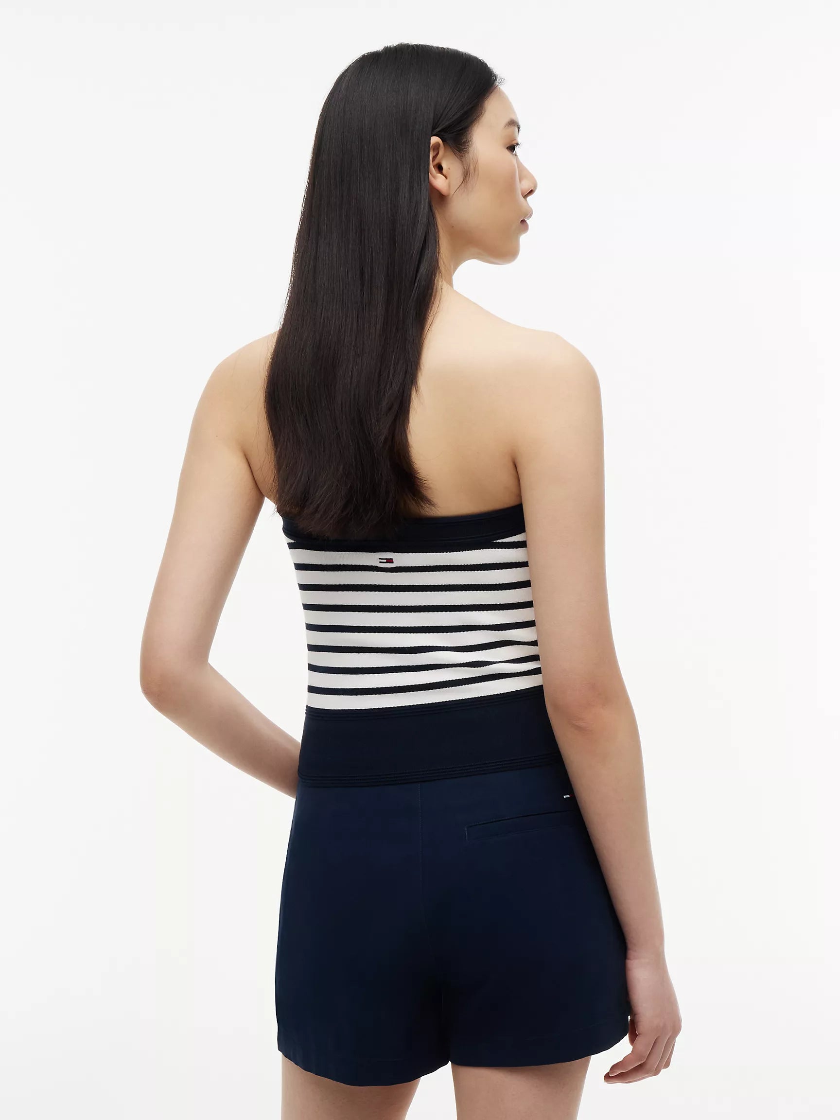 Navy Blue / Ecru Stripe
