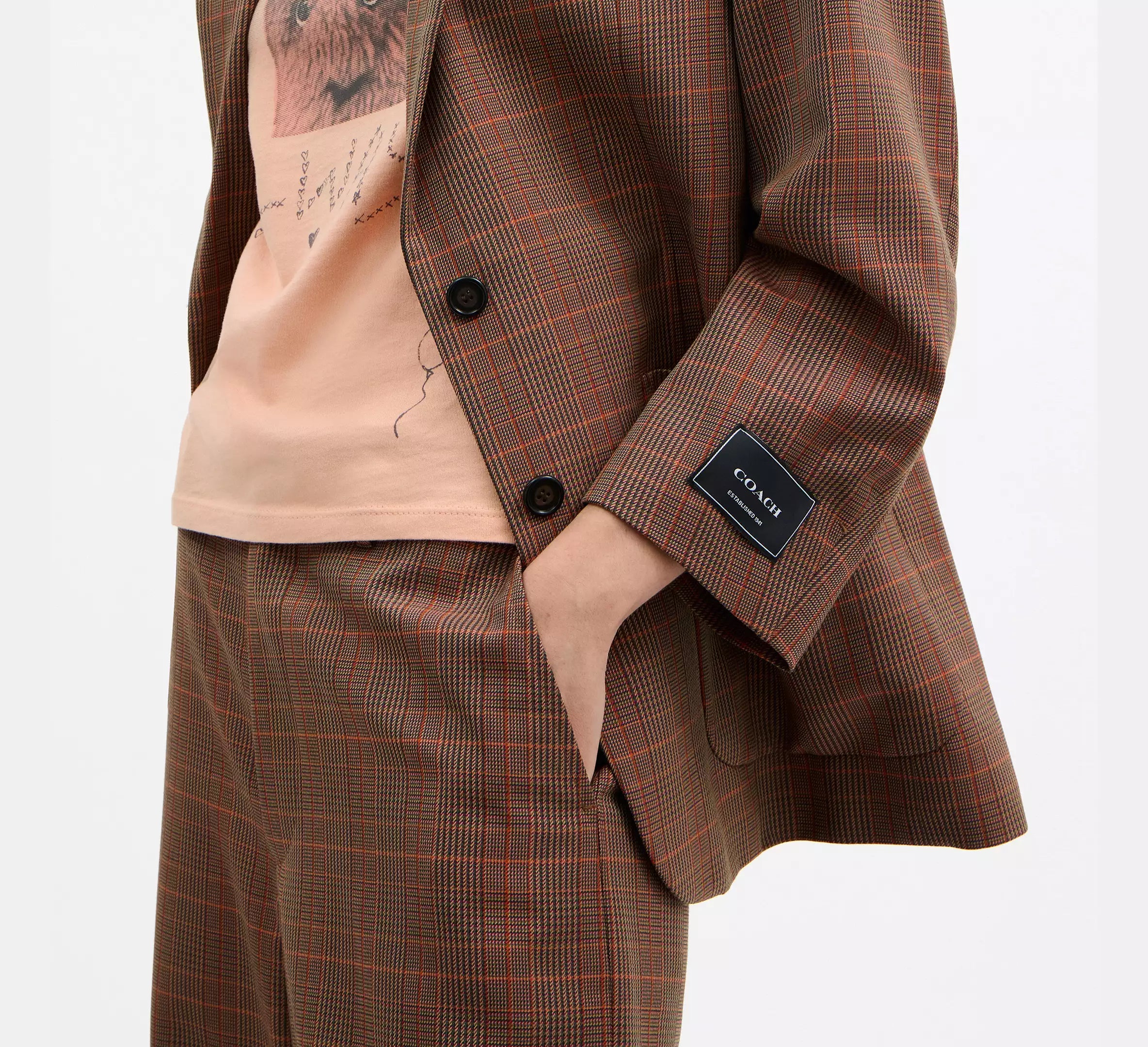 Orange/Pink Plaid