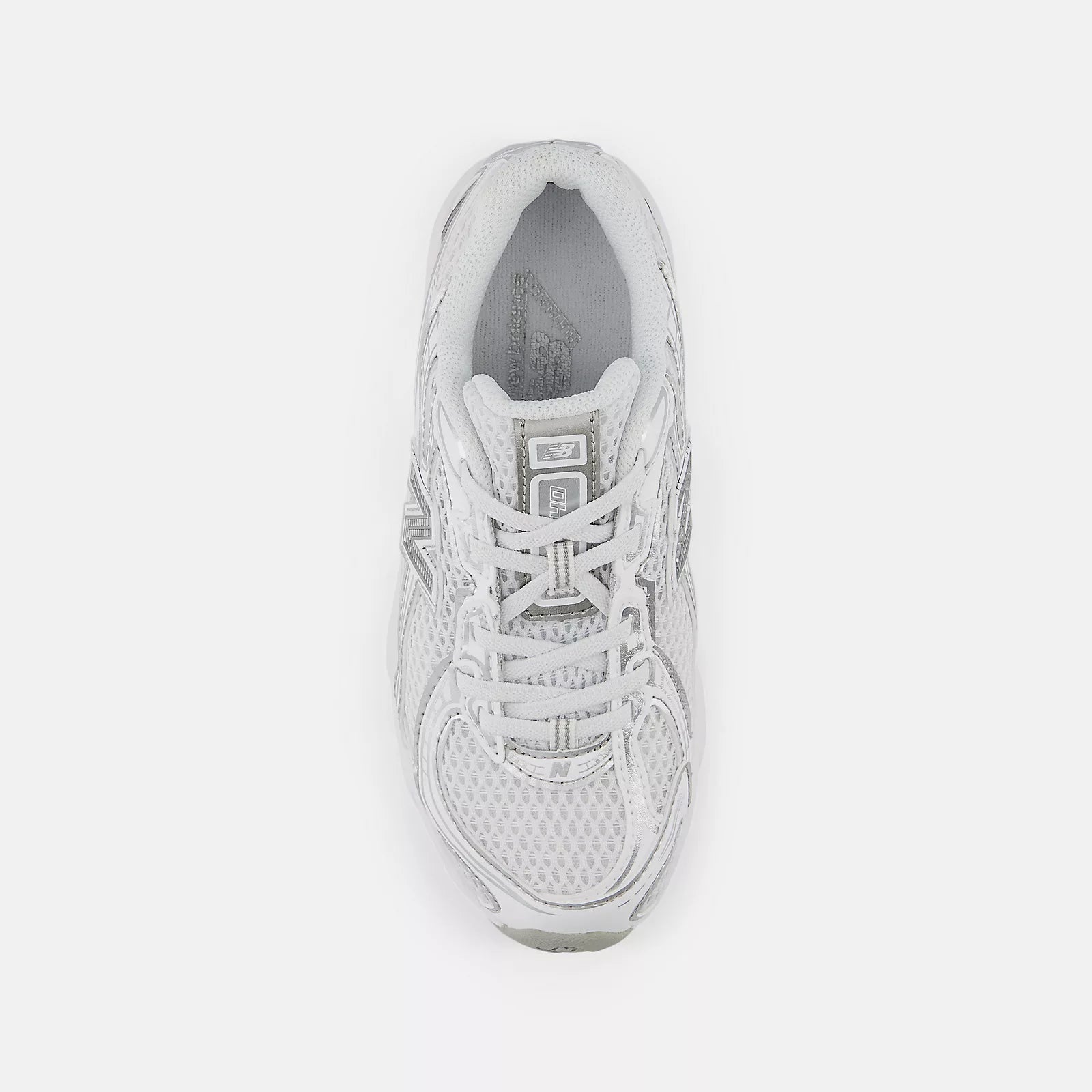 White With Silver Metallic