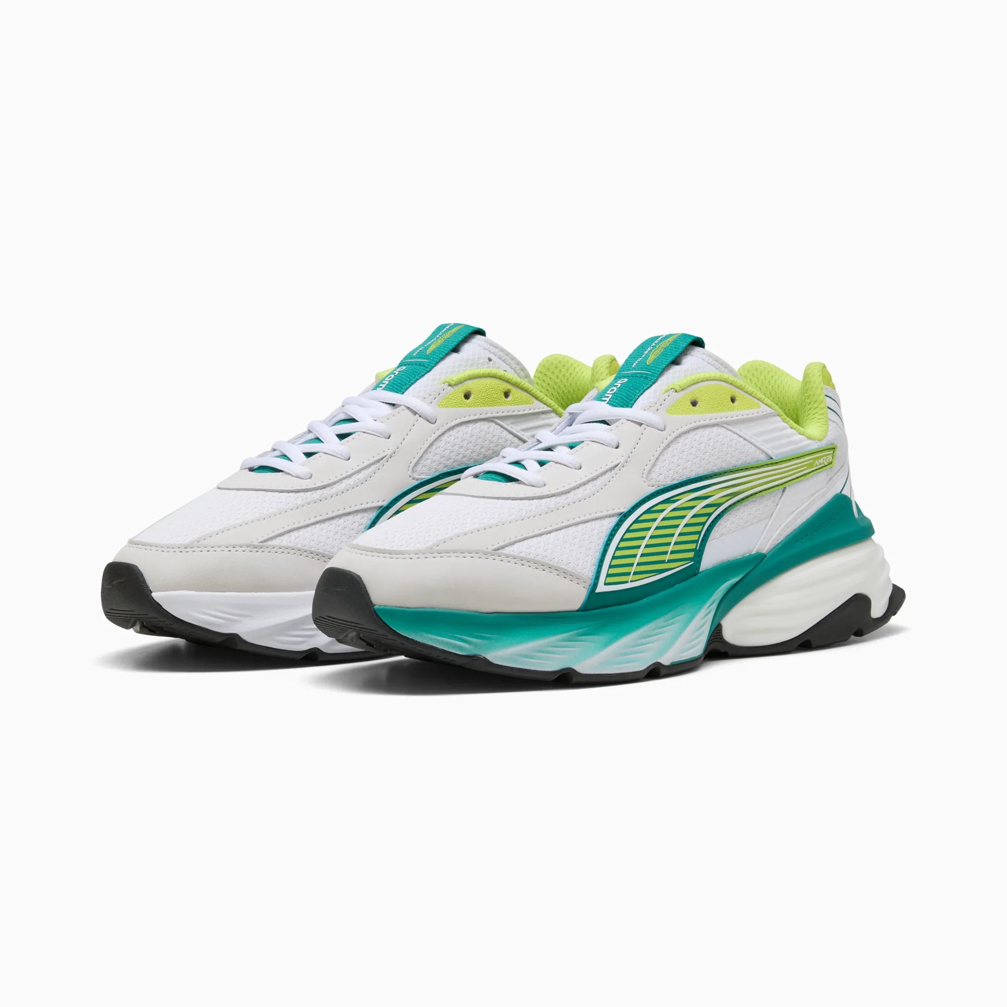 PUMA White-Lime Shimmer