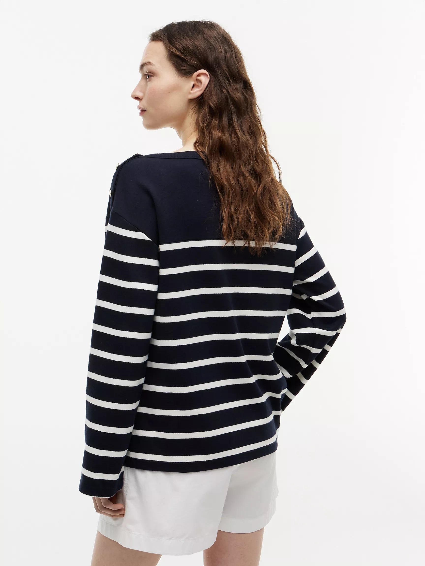 Navy Blue / Silk Stripe