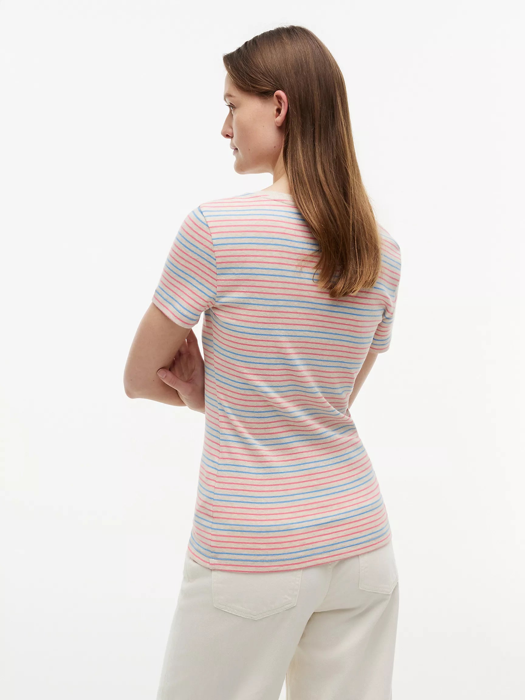 Beige Heather Stripe