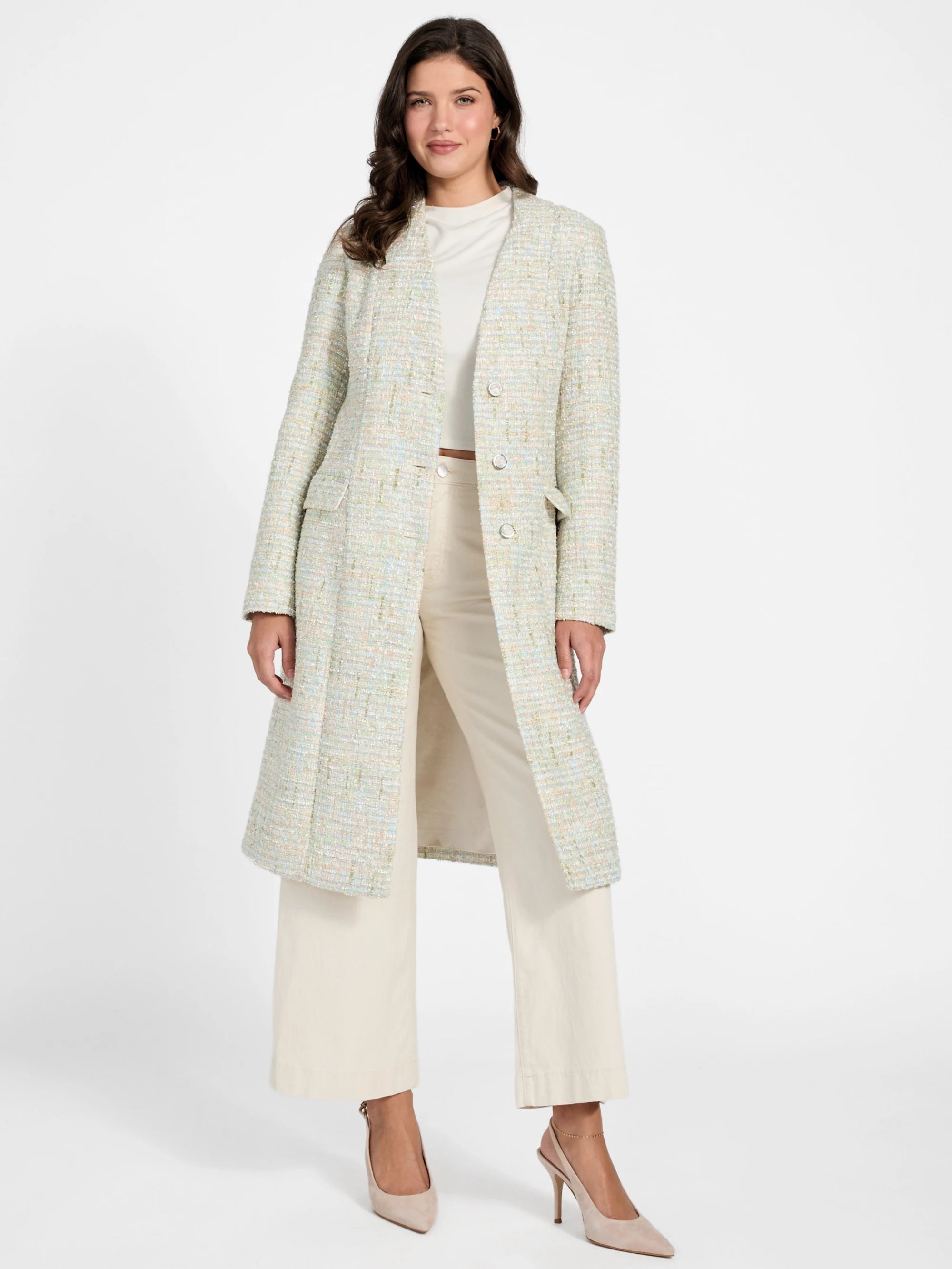 Green Mix Color Tweed