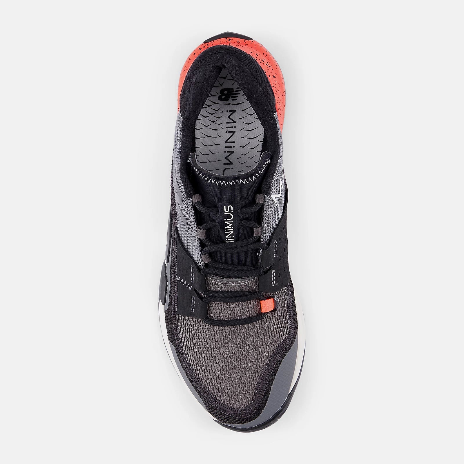 Black With Grey And Urgent Red