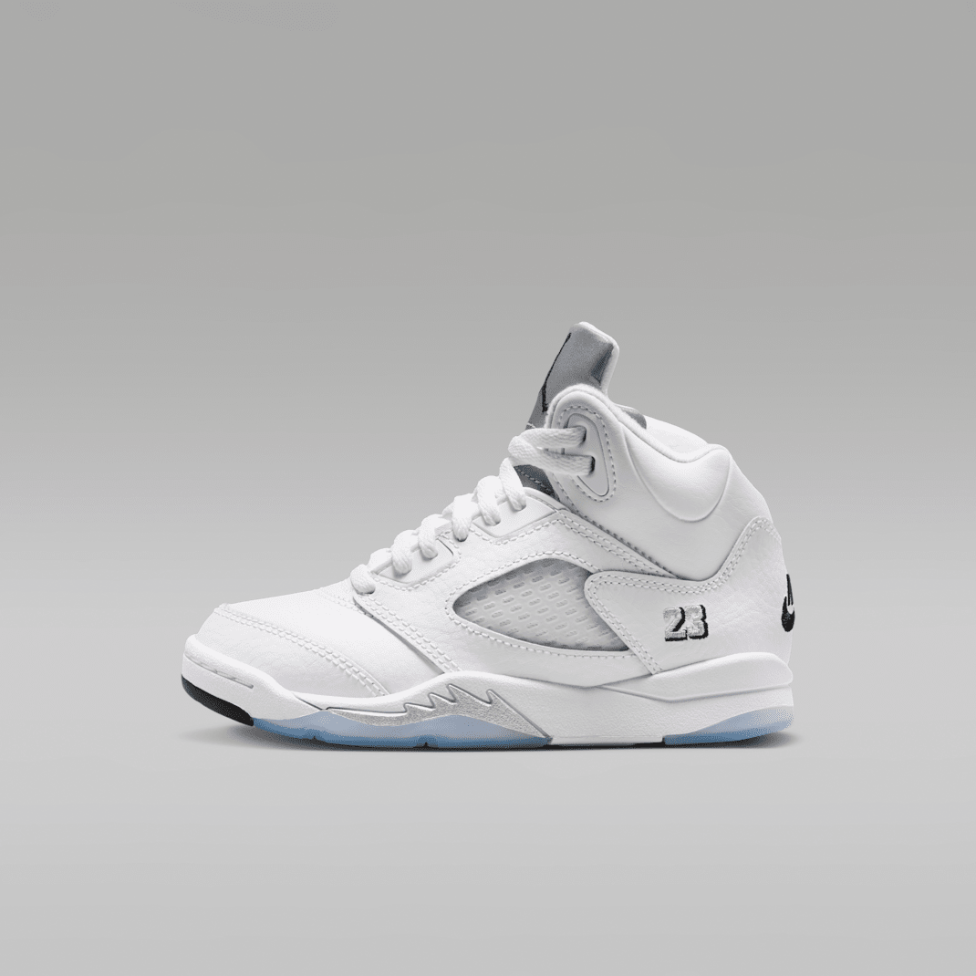 White/Metallic Silver/Black