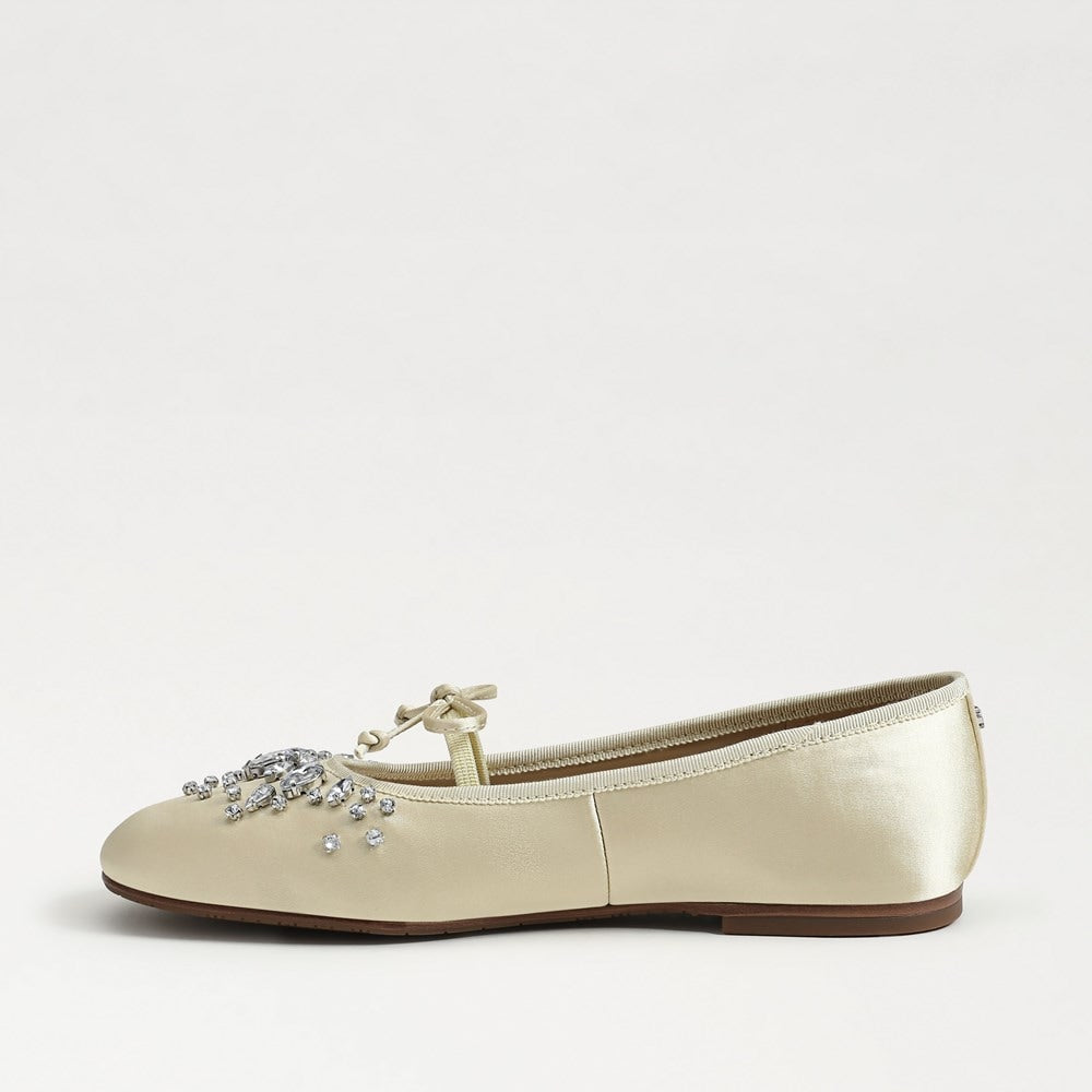 Pale Lemon Satin Fabric