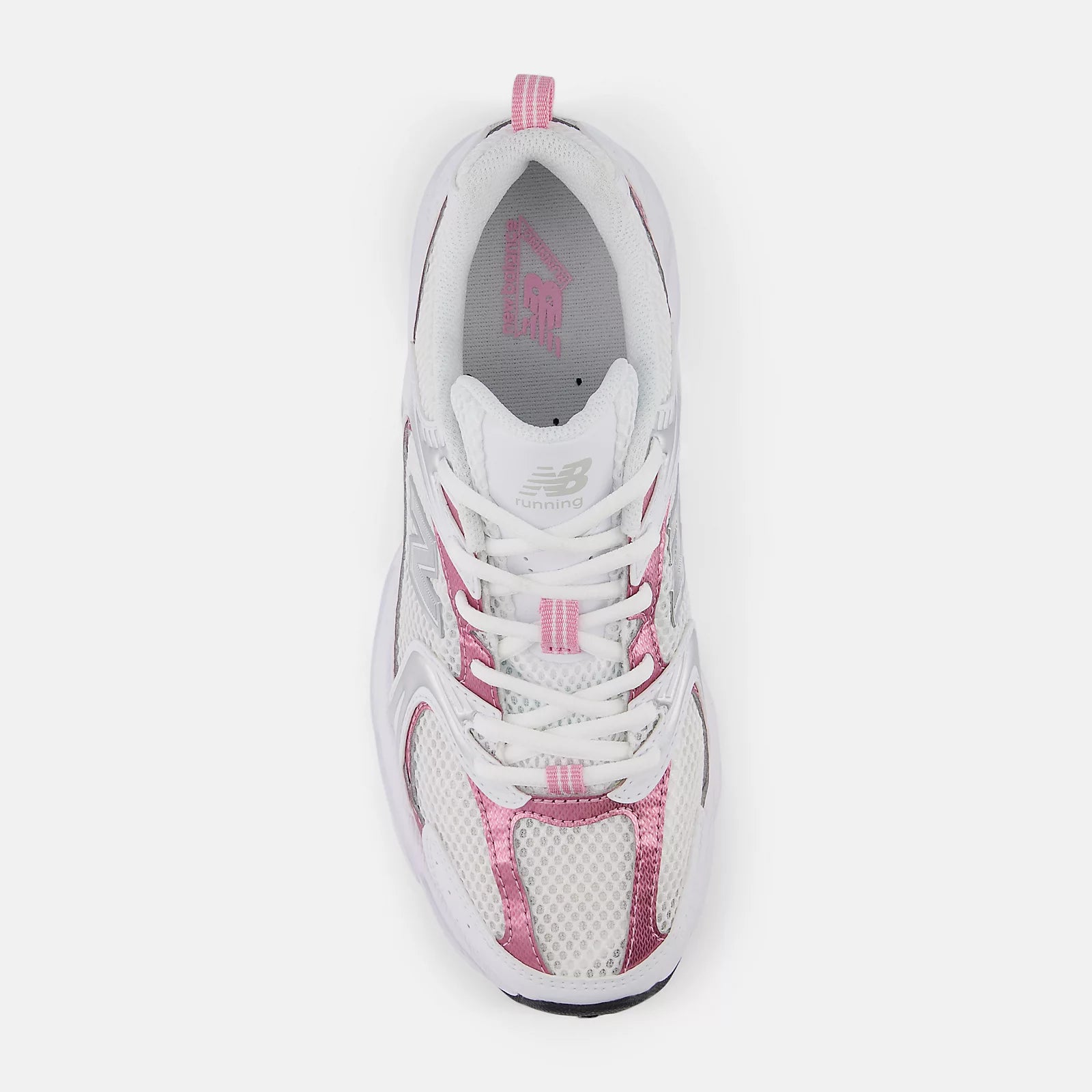 Nb 103 White With Pink Sugar And Silver Metallic