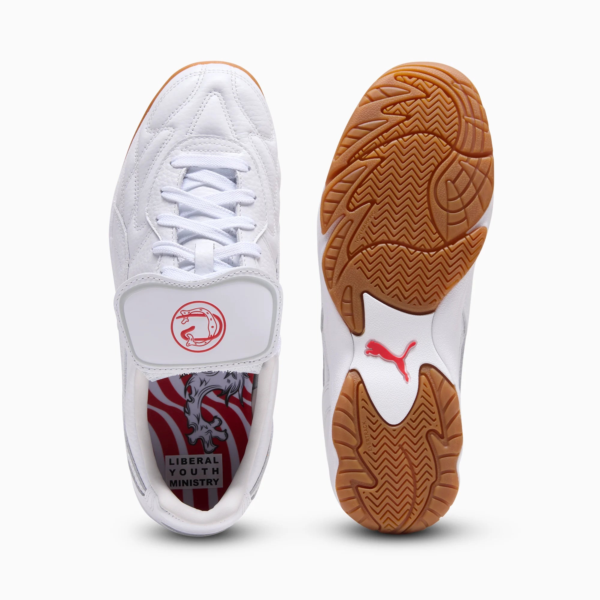 PUMA White-Gum-PUMA Red