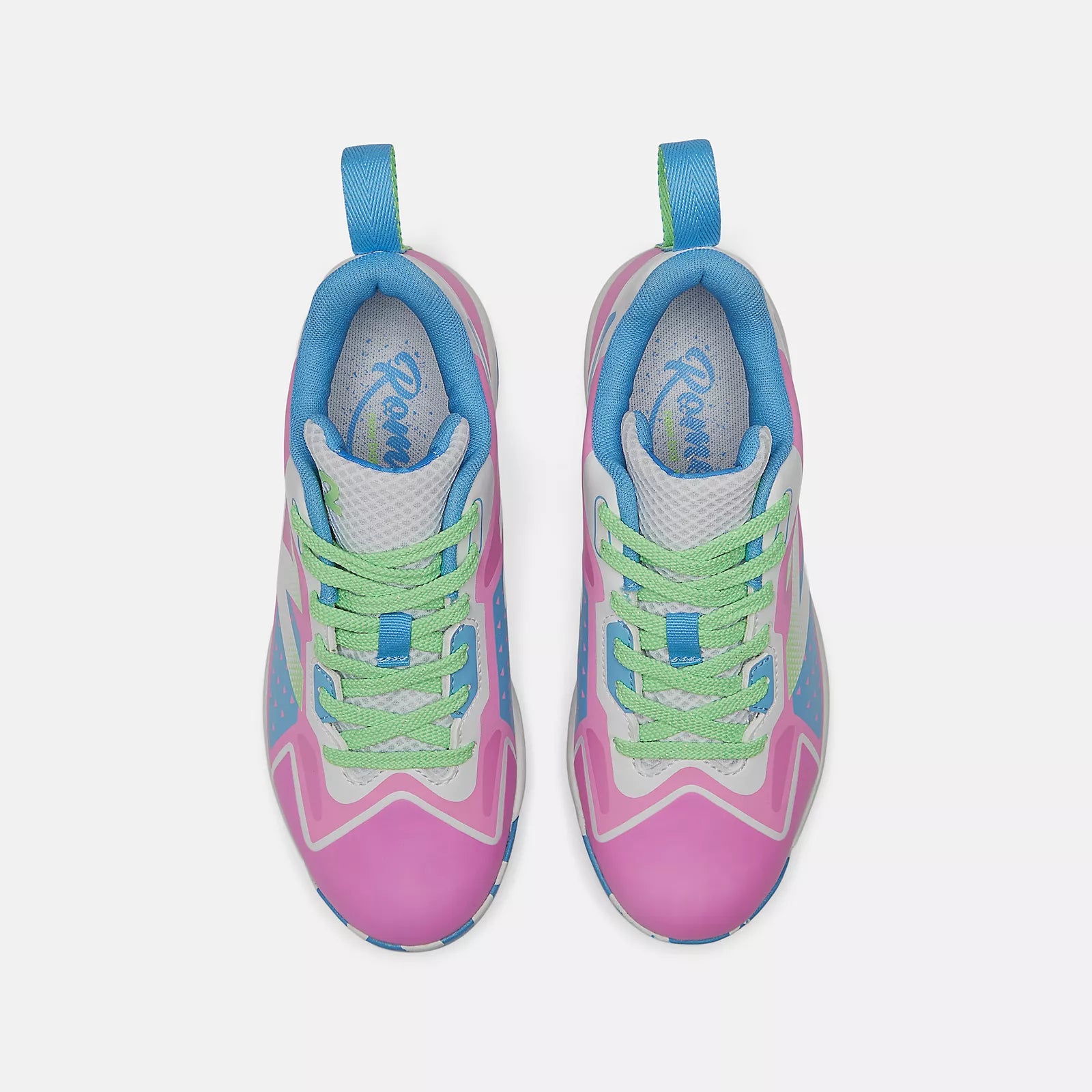 Pink With Vibrant Sky And Vibrant Green