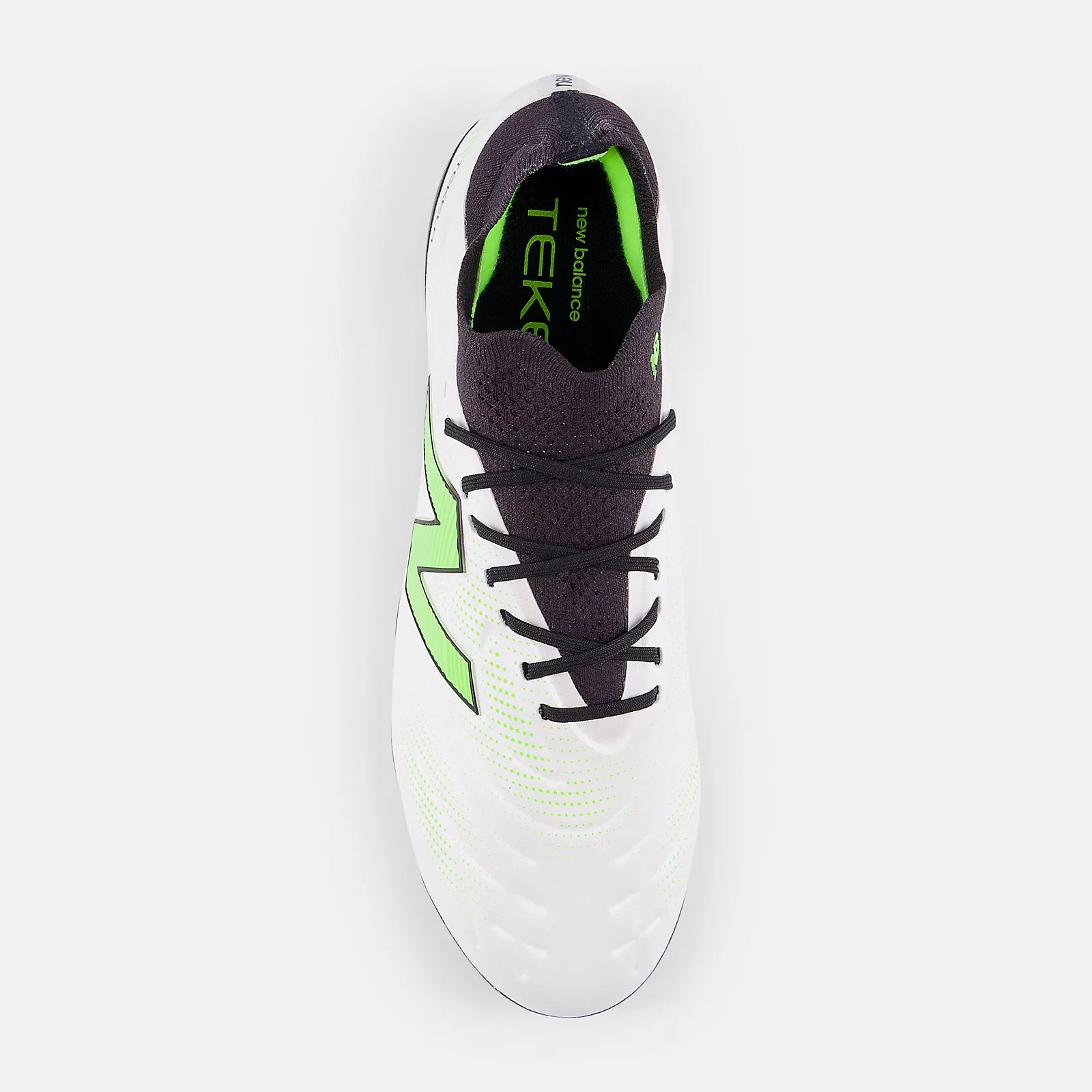 White With Black And Pixel Green