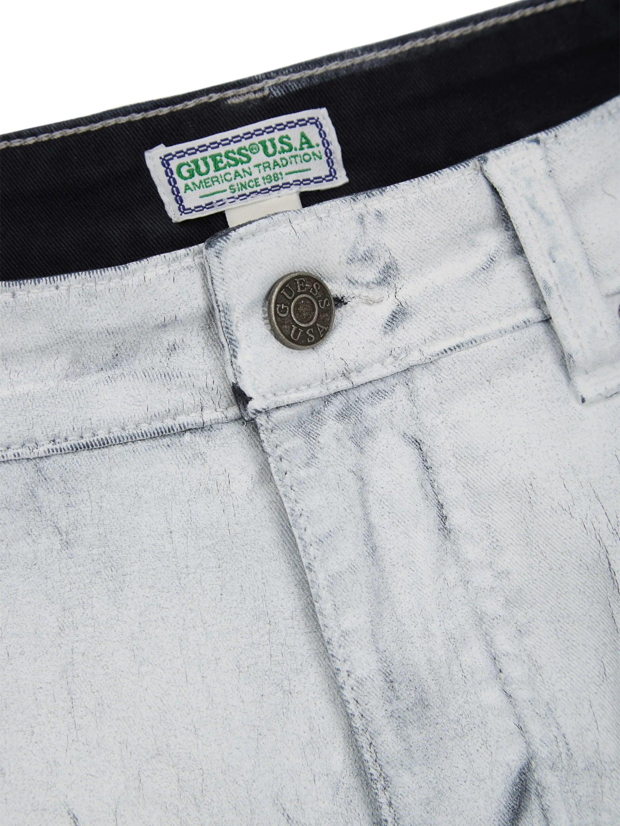 Gusa White Coated Twill