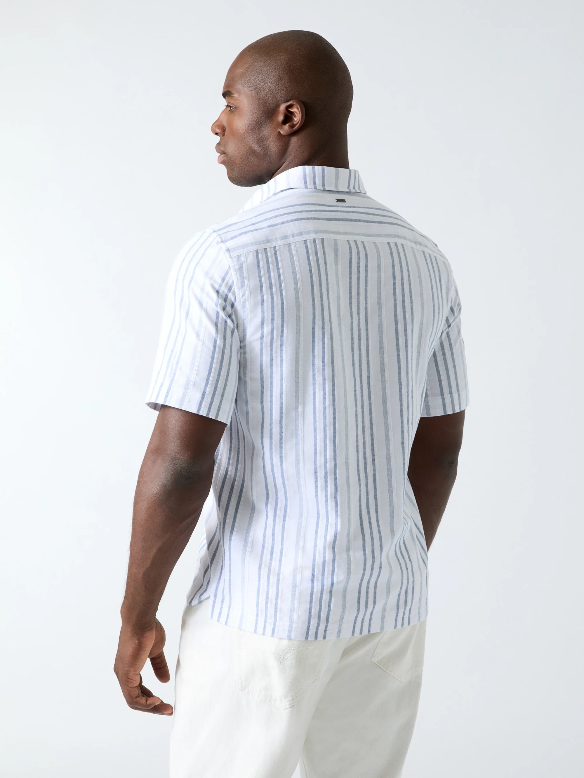 White And Smart Blue Dobb