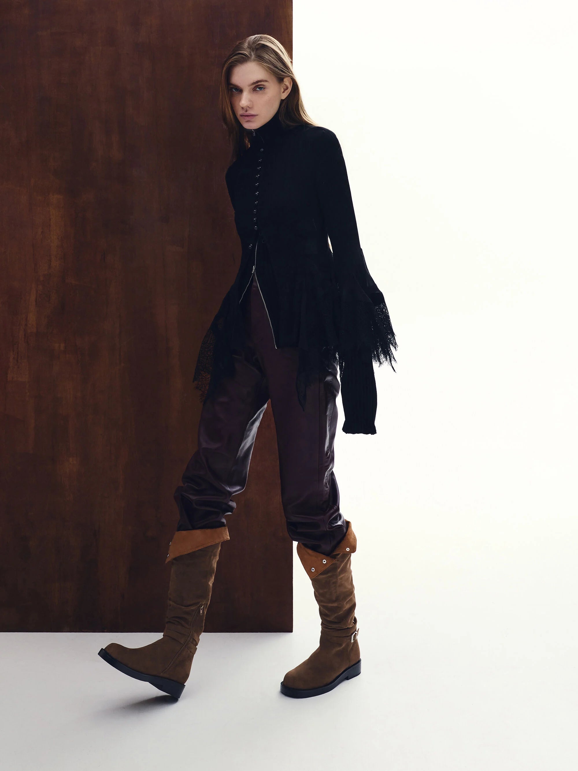 Dark Brown Textured