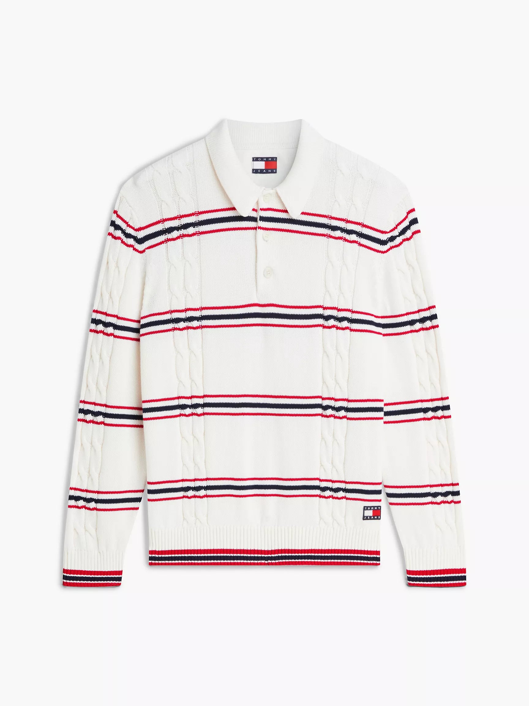 White Multi Stripe