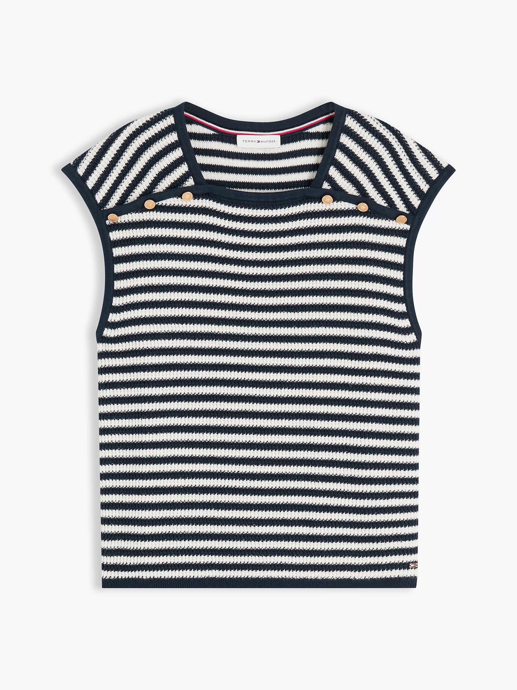 Navy Blue / Ivory Stripe