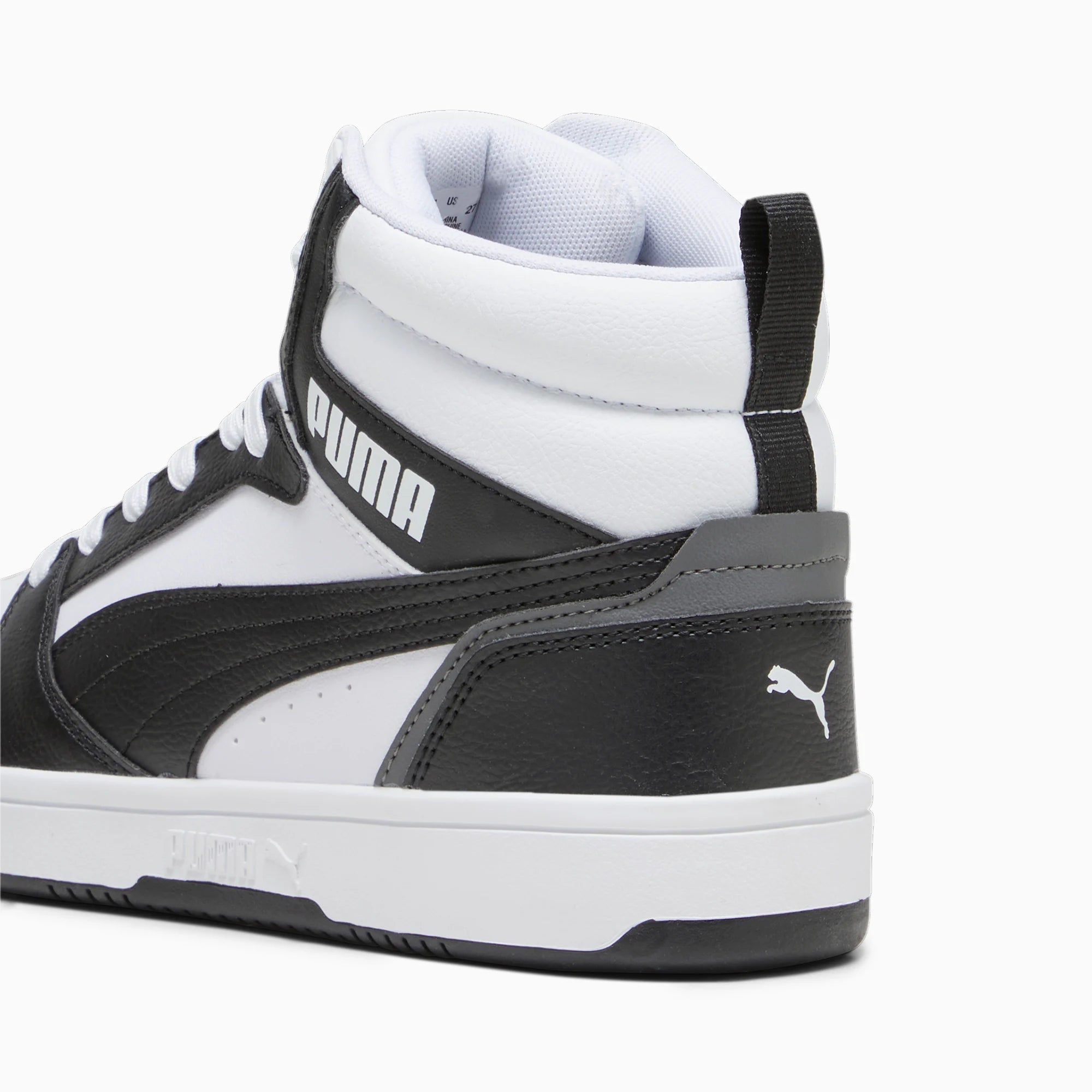 PUMA White-PUMA Black-Shadow Gray-PUMA White