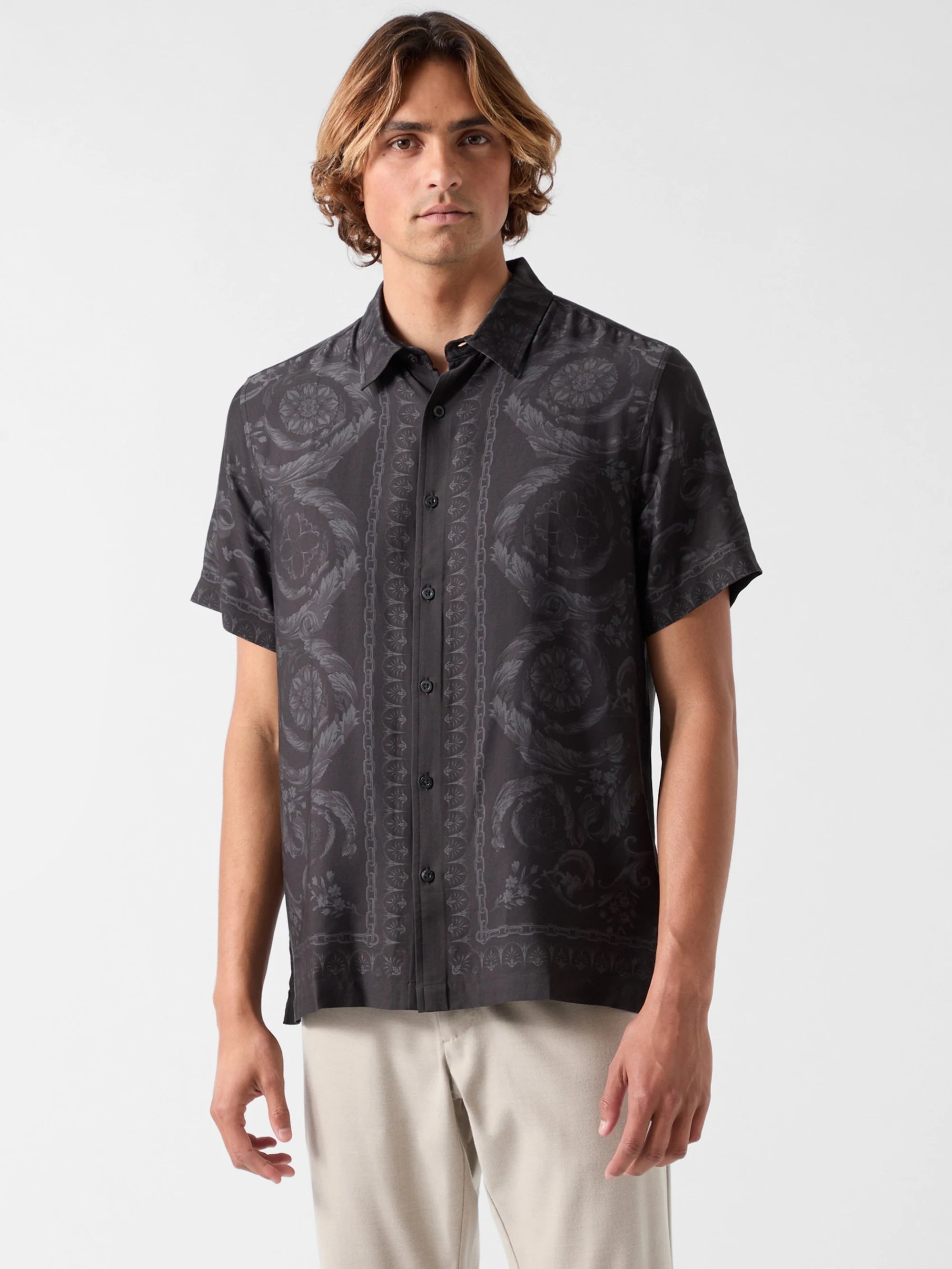 Baroque Border Print_Jet