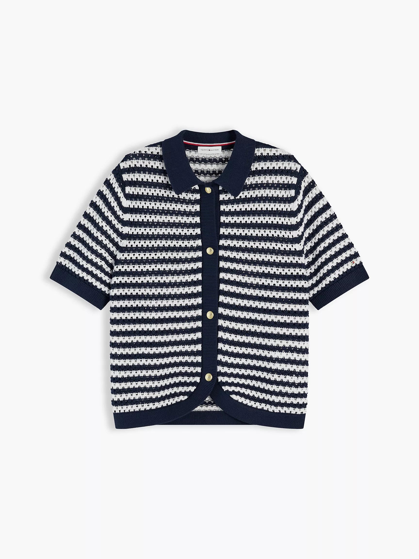 Navy Blue / Ecru Stripe