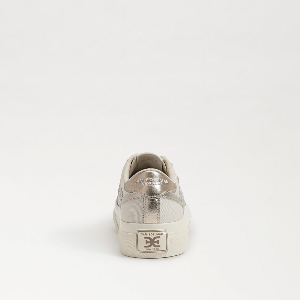 Ivory/Lily White/Gold Leather