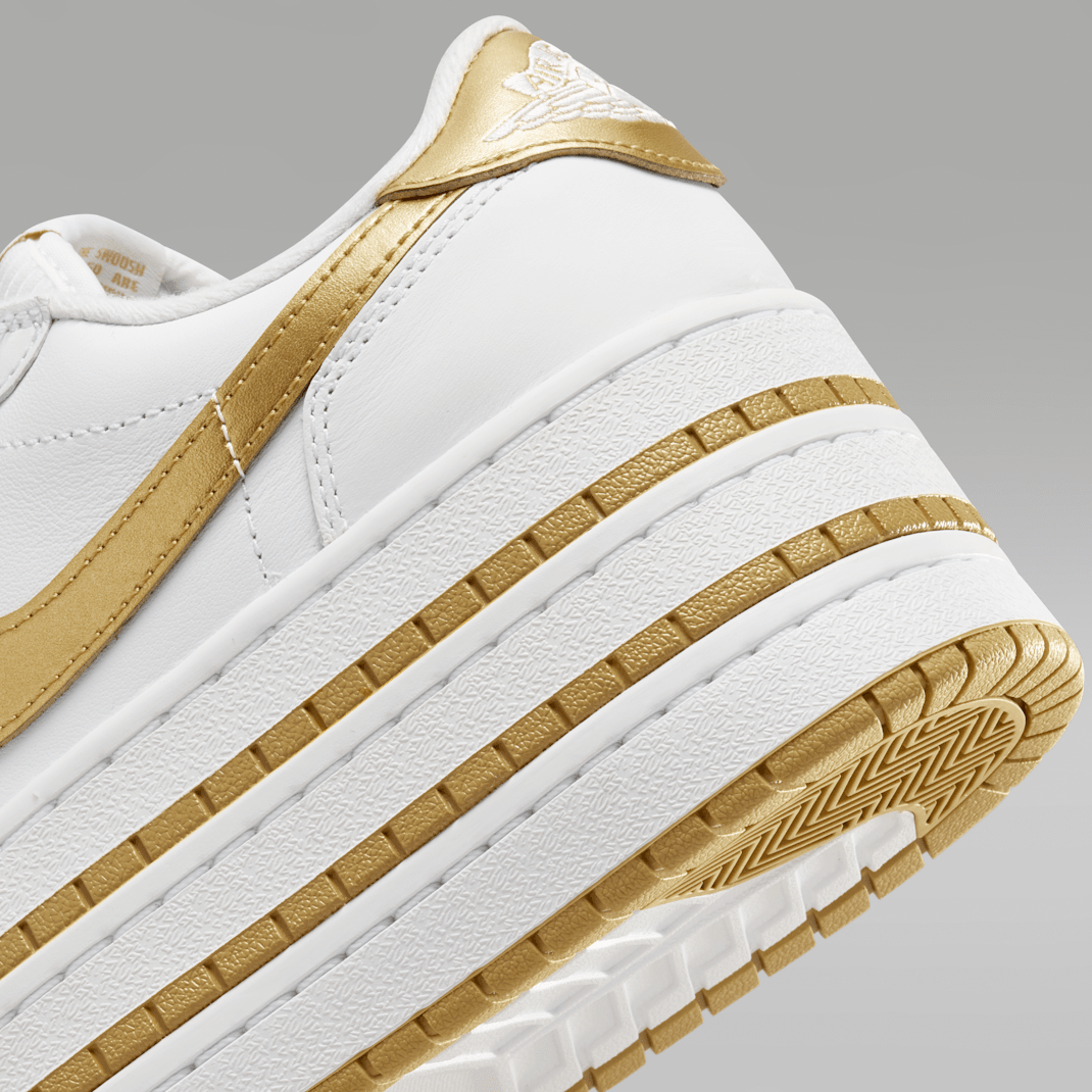 White/Metallic Gold/White