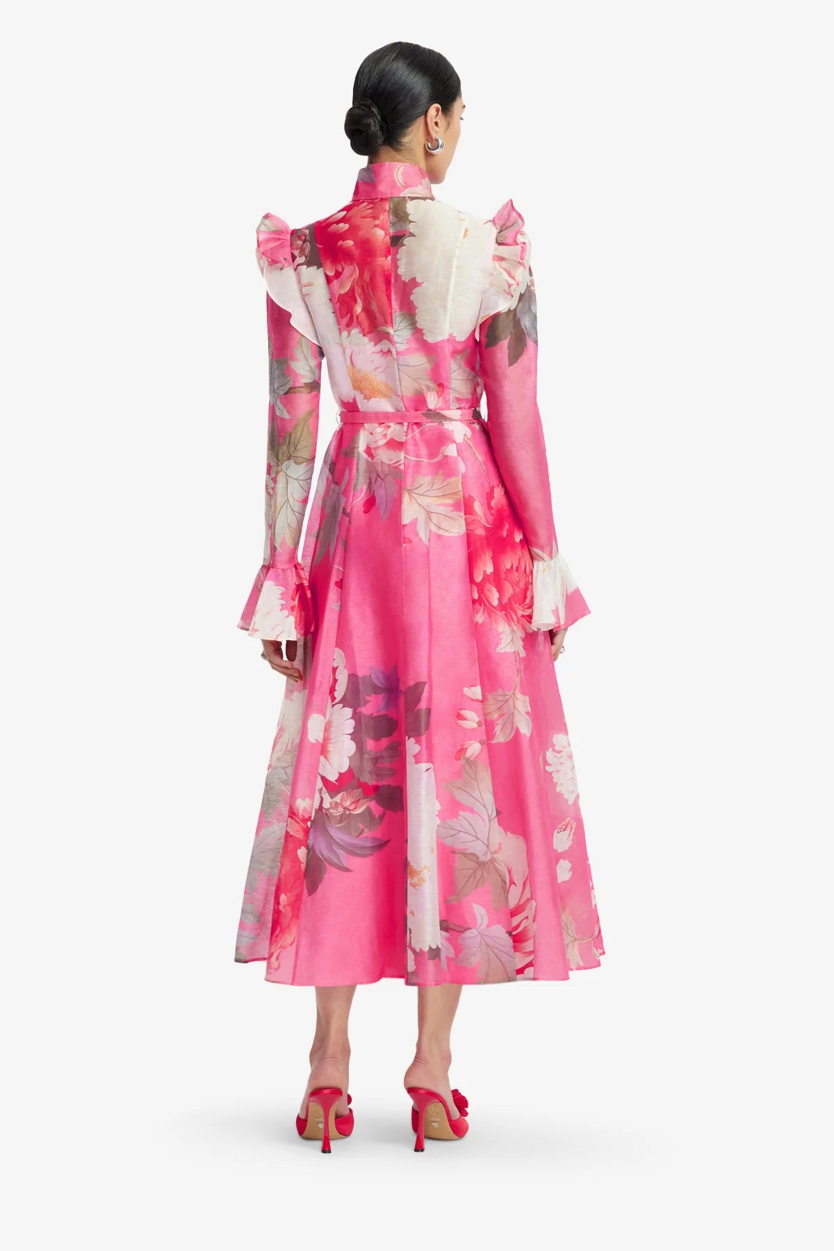 Peony Print in Fuchsia